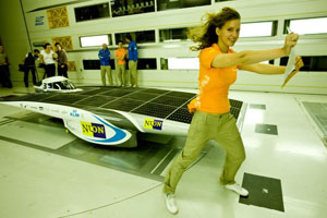 De luchtweerstand van de Nuna5 is gelijk aan die van een A-viertje.