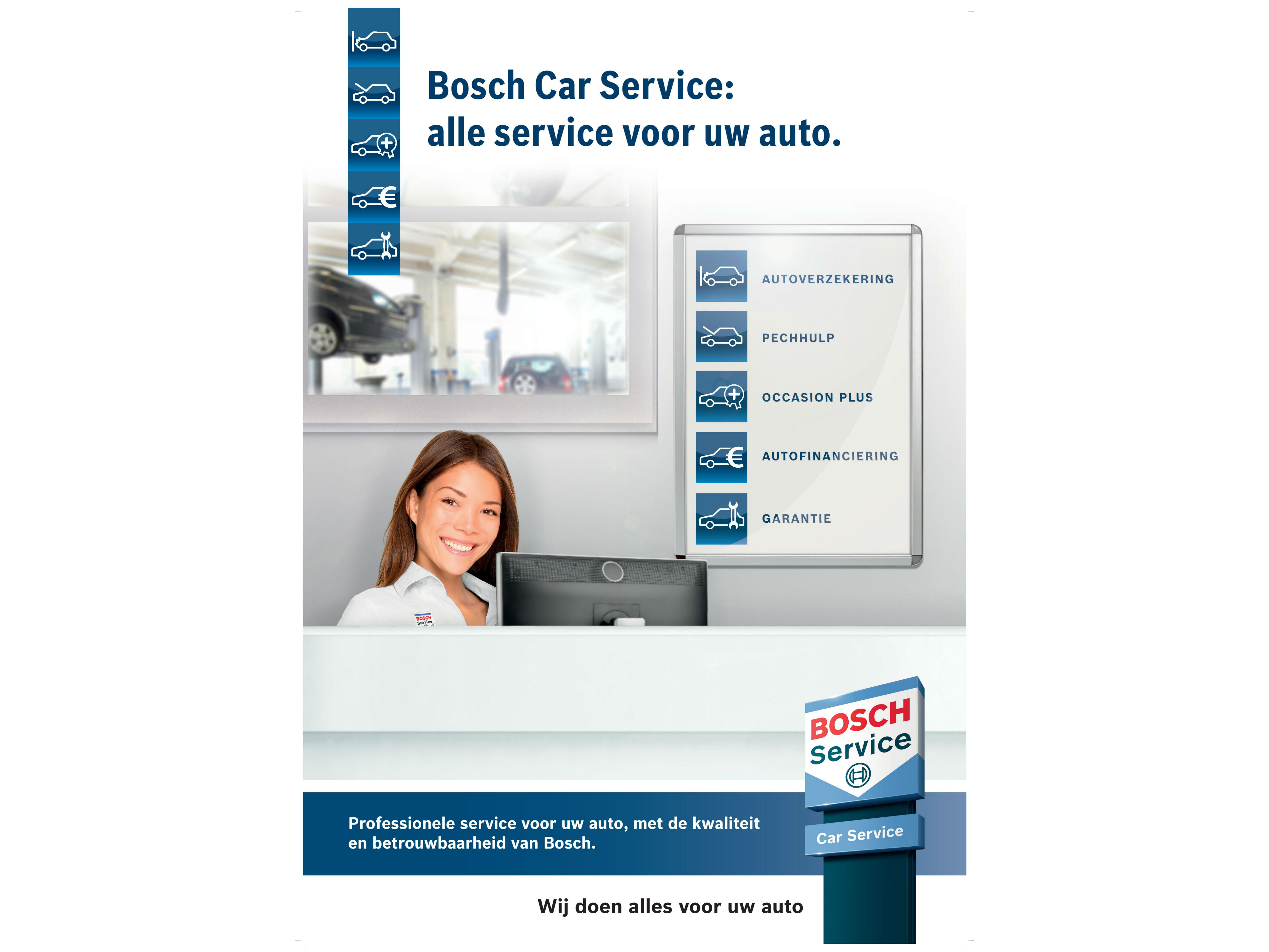 Vanuit het motto “Wij doen alles voor uw auto” vernieuwt Bosch Car Service per 1 juni 2015 zijn aanbod serviceproducten. 