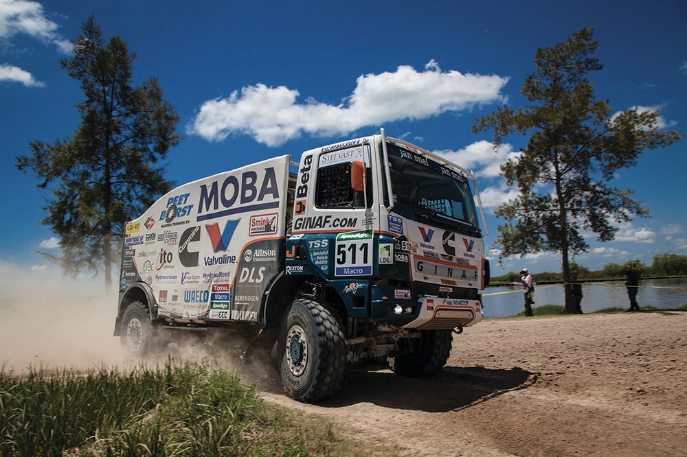 Wuf van Ginkel (Ginaf Rally Power) praat woensdag 7 oktober over de Dakar Rally