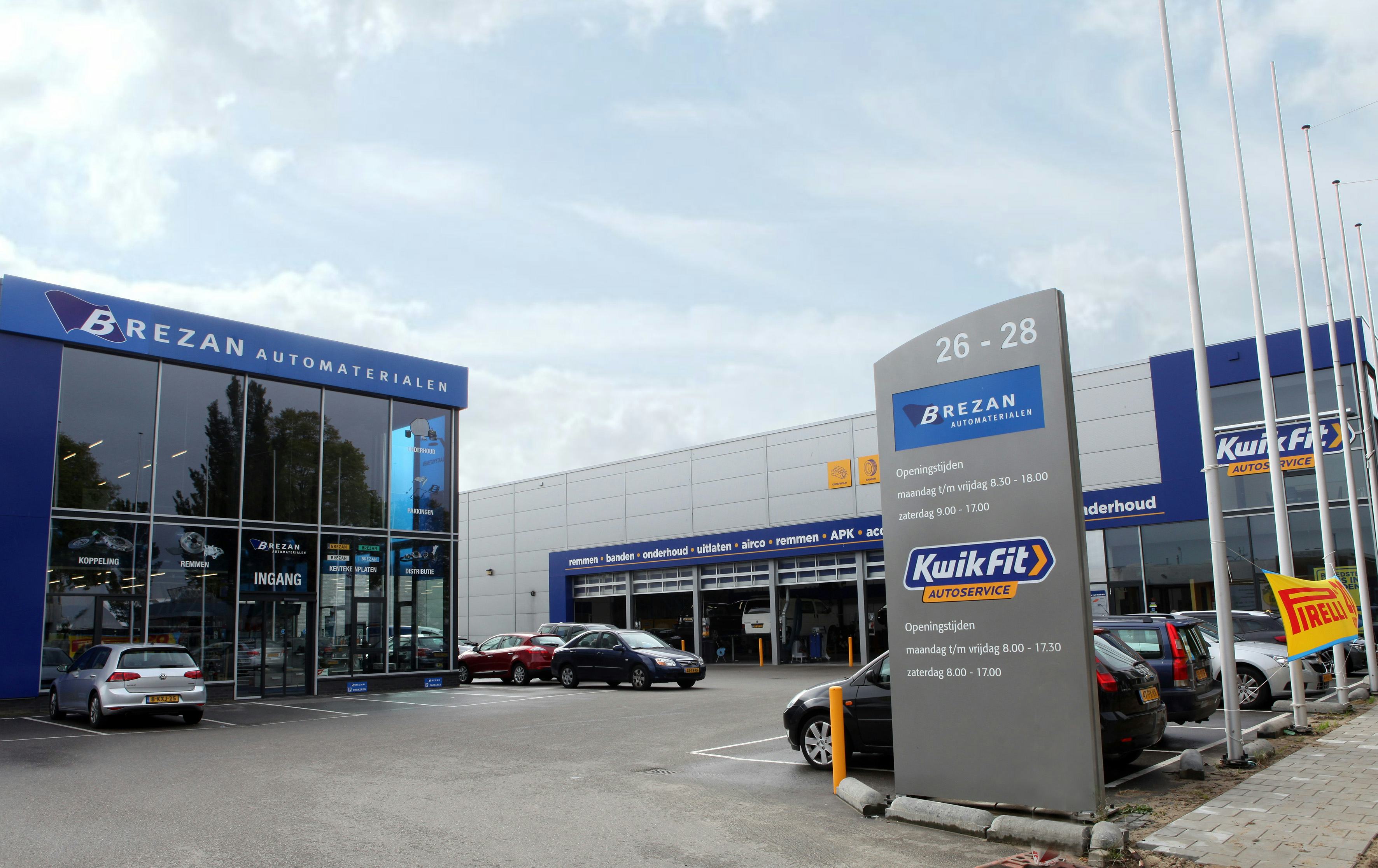 Vestiging KwikFit en Brezan Haarlem