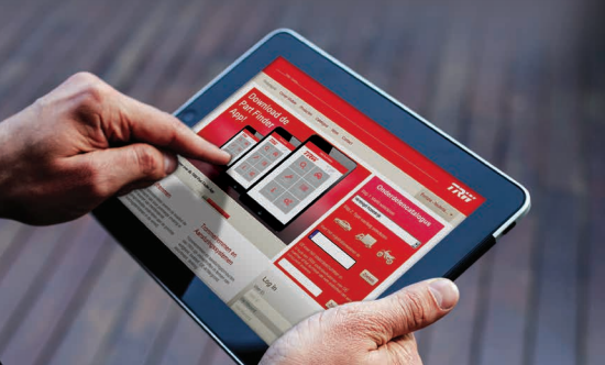 Sneller het juiste onderdeel vinden met de TRW-app