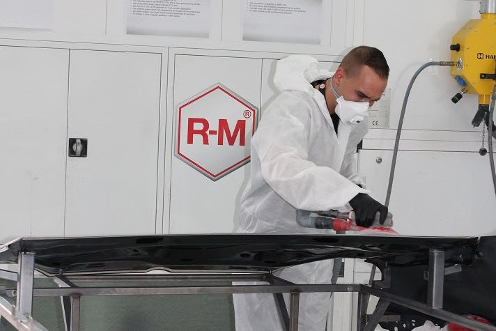 Berry Kooijman tijdens de R-M Best Painter Contest Nederlandse finale 9 juni 2016.