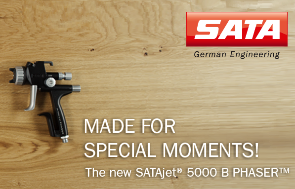 Het Satajet Phaser pistool biedt een combinatie van een unieke look, hoogwaardige materialen en  geavanceerde techniek.