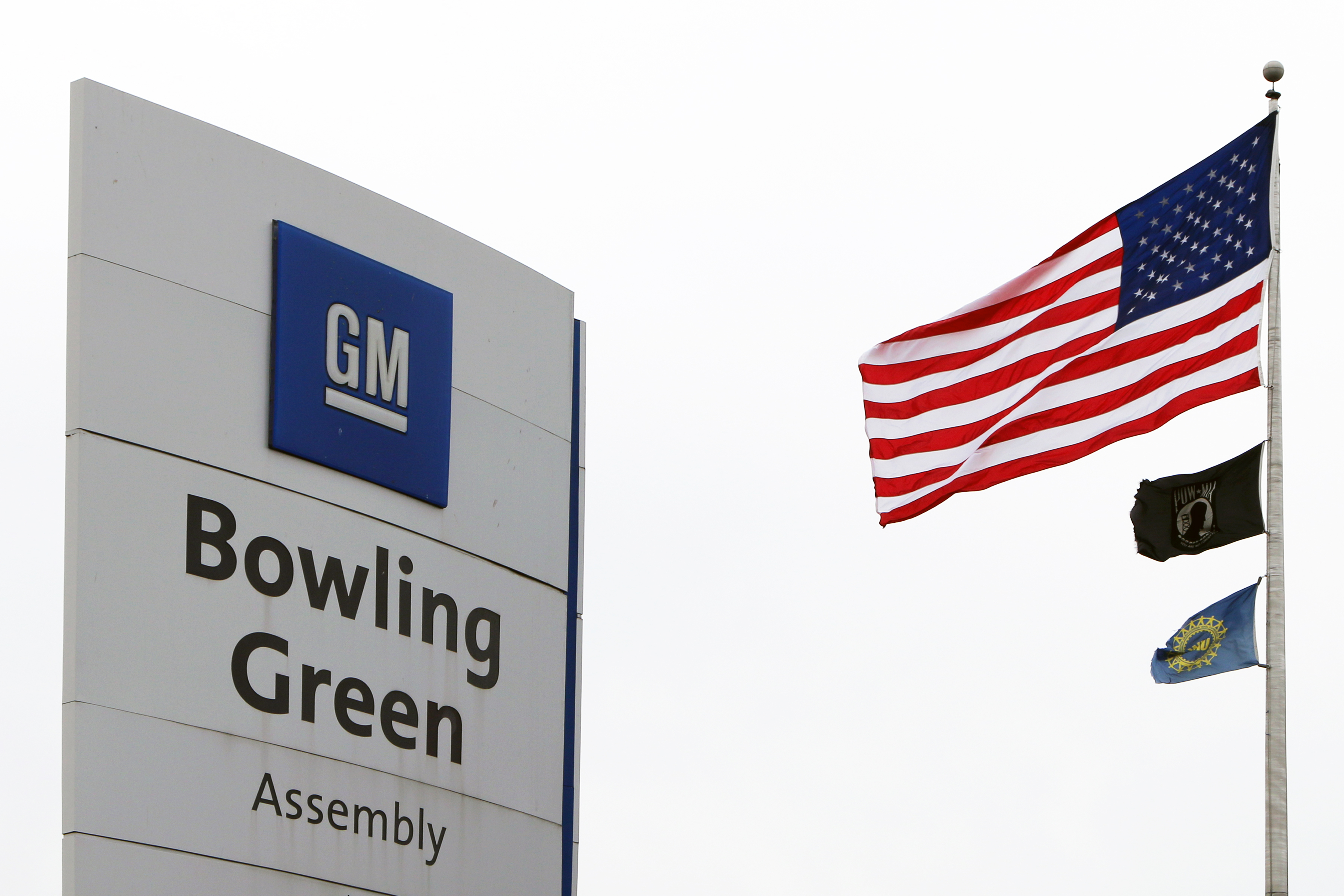 De Corvette-fabriek van GM in Bowling Green.