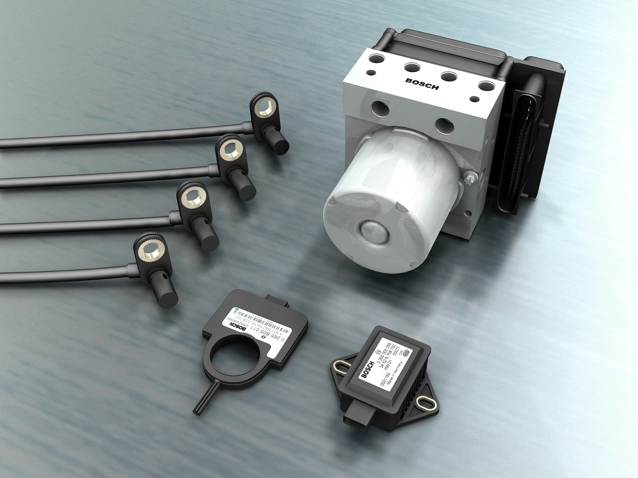 Wielsensoren, stuursensor, versnellingssensor en regelblok voor een ESP-systeem: alleen met een diagnosetester kun je daar nog fouten in opsporen. En liefst een scope erbij om signalen te meten.