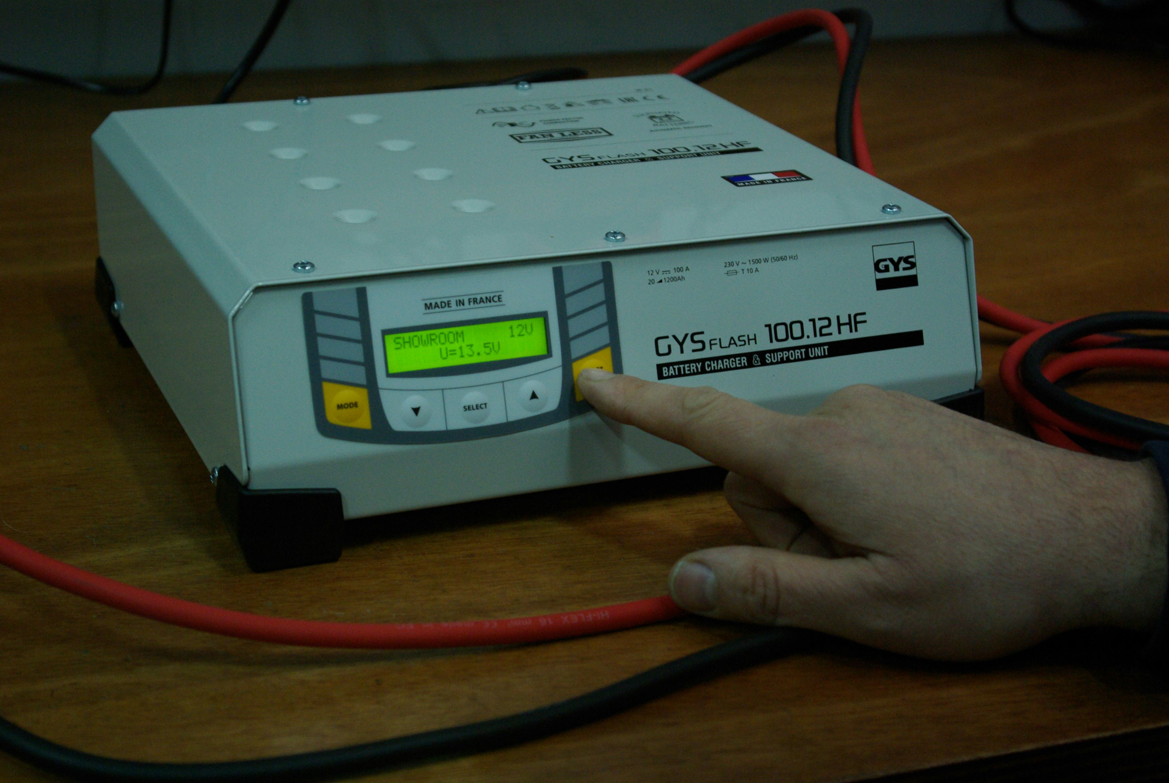 Als je de Gyshflash voor het eerst in gebruik neemt, moet je de instellingen aanpassen.