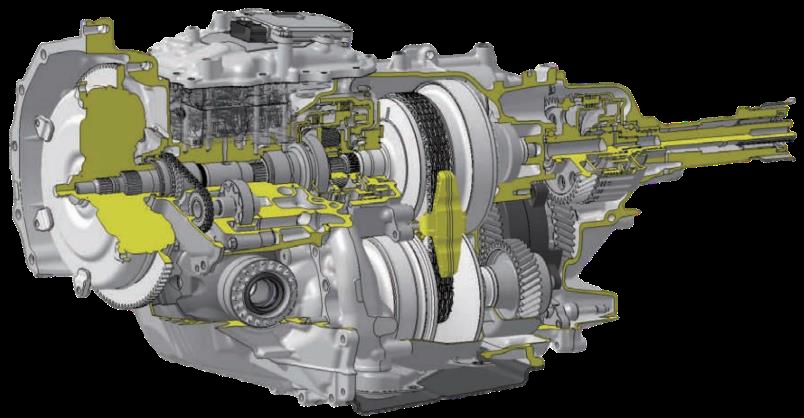 Bij Subaru staan boxermotor en transmissie in de lengte. De CVT moet dus in de transmissietunnel passen. Daardoor is de hoogte van de variator bij Subaru dominant in het ontwerp.