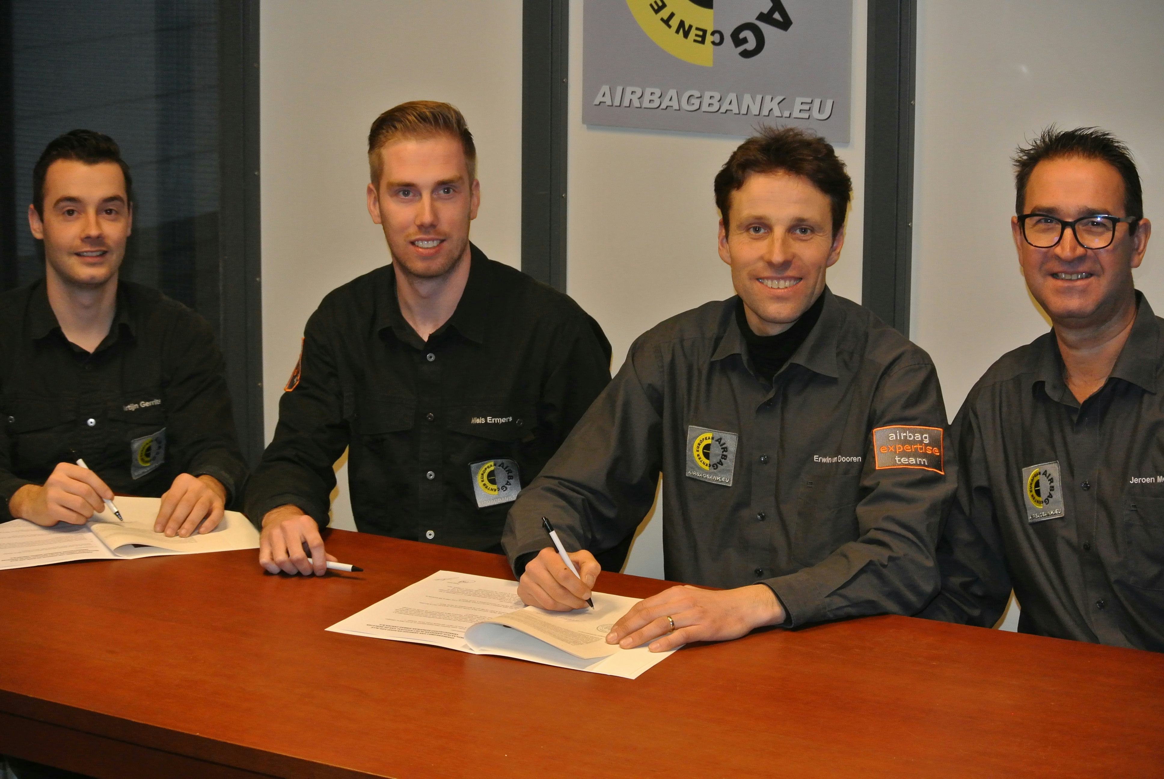 Van links naar rechts: Martijn Gerrits, Niels Ermers, Erwin van Dooren en Jeroen Meeuwssen.