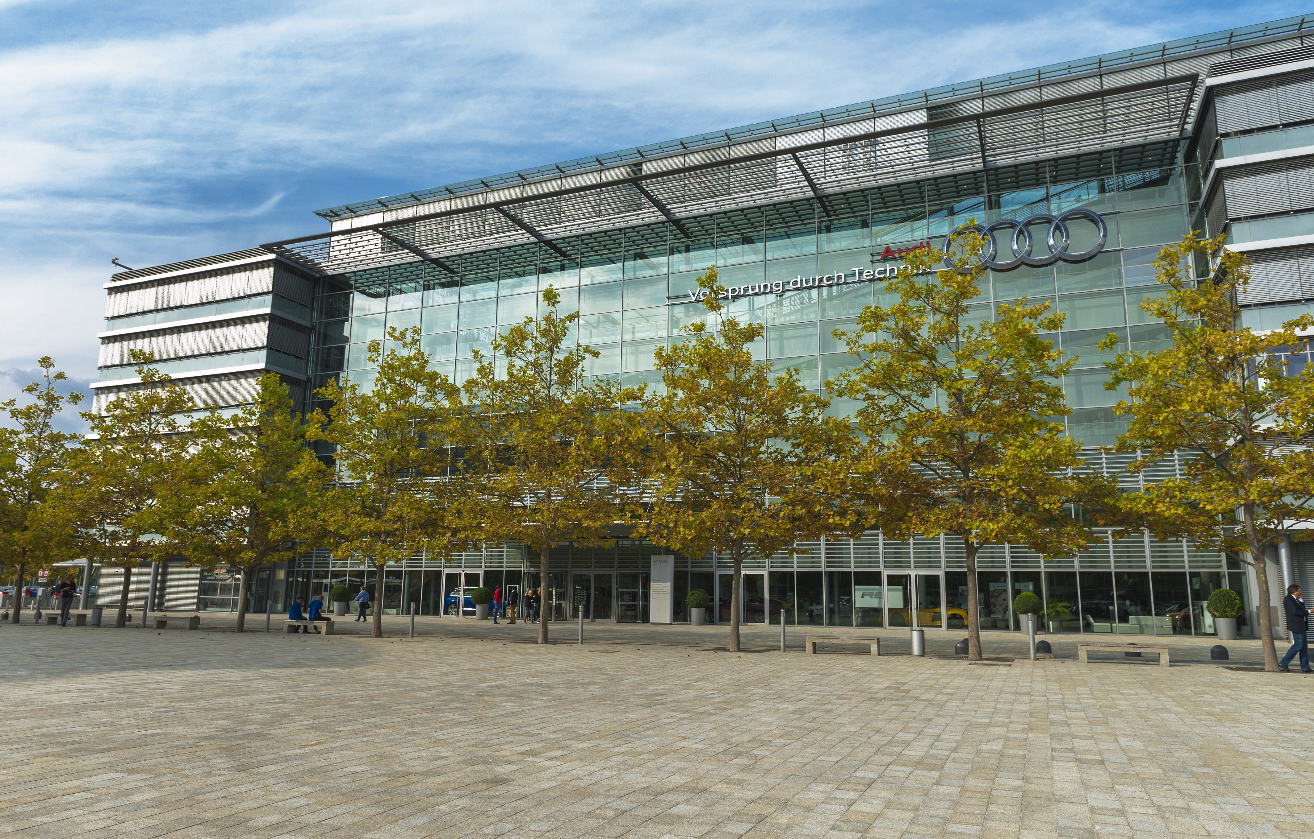 Het Audi-hoofdkantoor in Ingolstadt.