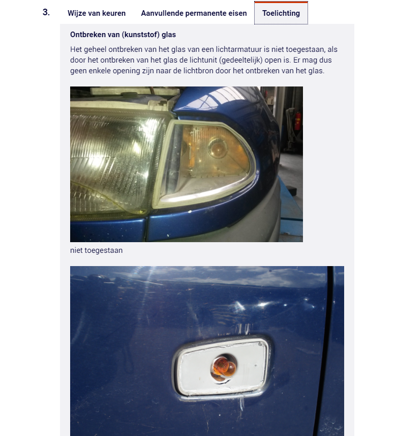 Gedoe over ontbrekende glaasjes en de toelichting in het APK-Handboek behoren straks tot het verleden. Pardoel: “Dan geldt gewoon: alle glazen van de verlichting moeten aanwezig zijn, geen uitzonderingen meer.”