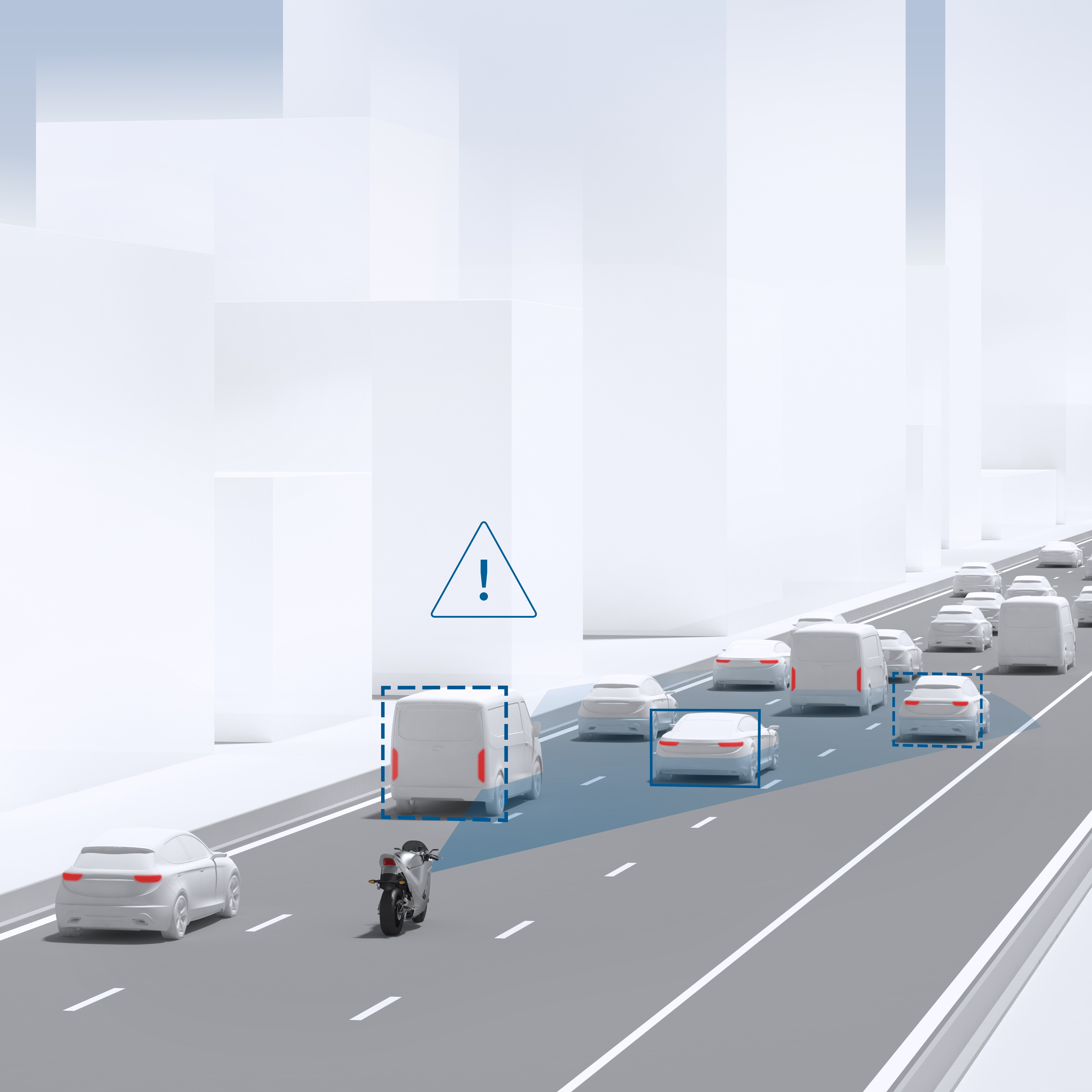 Een CLEPA prijs waard: ook voor motorrijders kan Bosch radar-gebaseerde rijhulpjes bieden, zoals slimme cruise control of dodehoek-bewaking.