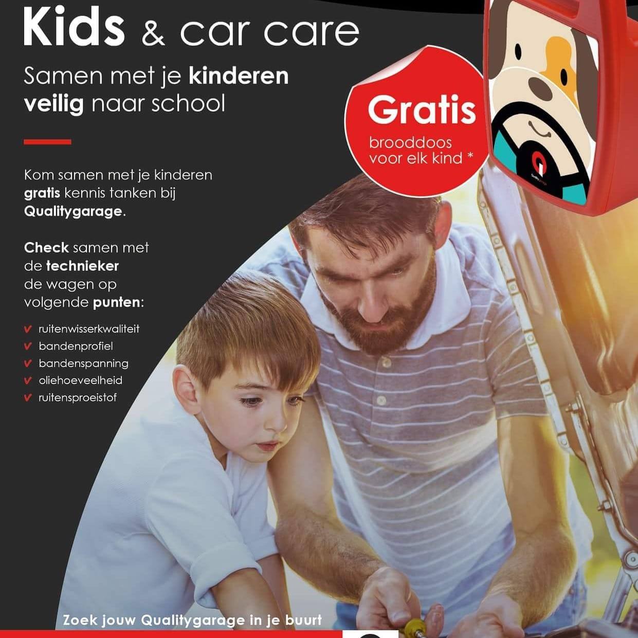 Leuk én leerzaam. De 'Veilig terug naar school' actie maakt kinderen al jong bewust van het belang van goed onderhoud. 