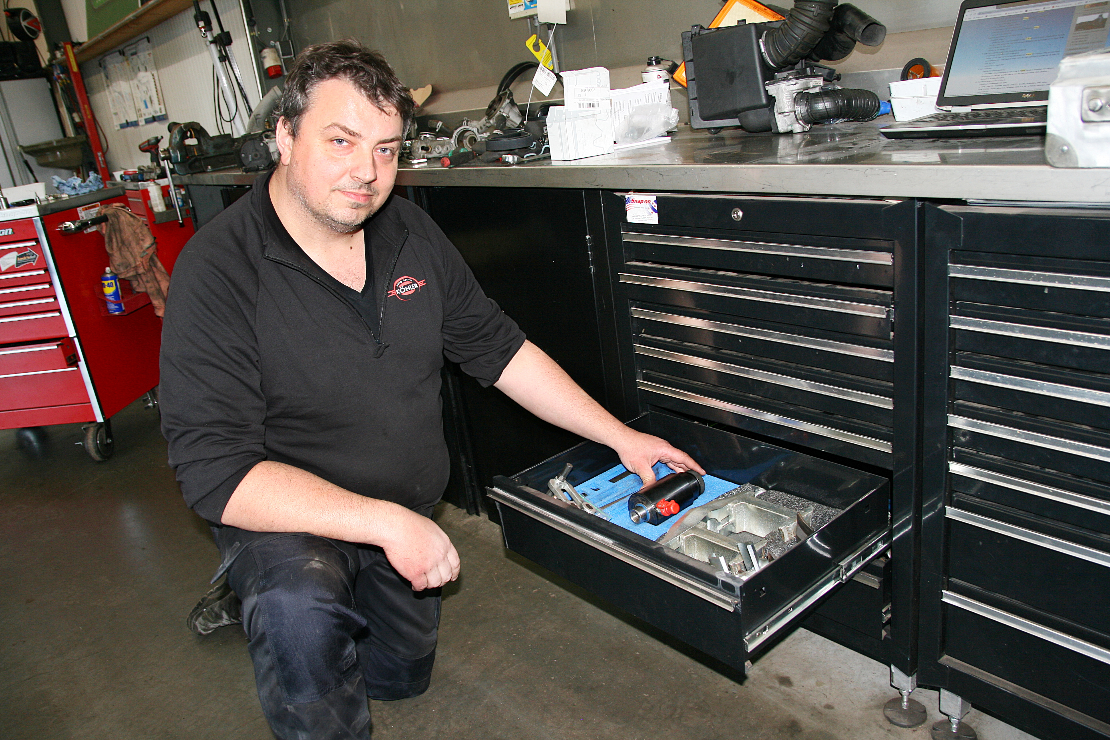 Peter Köhler wil het vaak gebruikte gereedschap dichter bij de technici hebben. “En het minder vaak gebruikte gereedschap kan wat verder weg.”