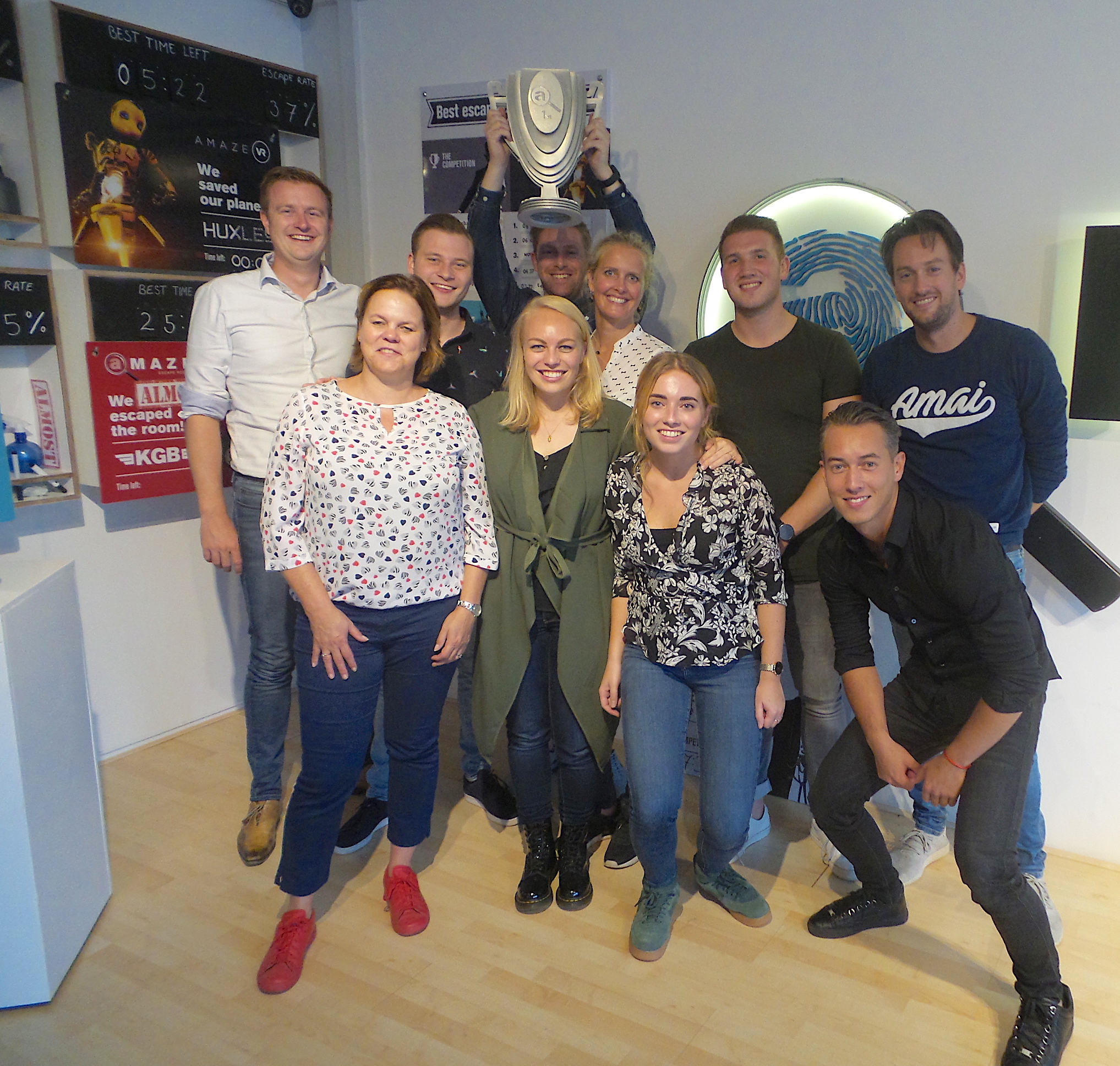 Het marketingteam van Louwman Dealer Group leerde tijdens de workshop Escape Room van OOMT elkaar beter kennen.