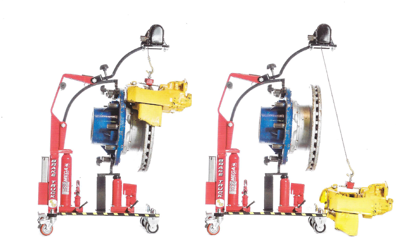 Hulp van een collega is niet meer nodig bij het demonteren van remklauwen en -schijven.