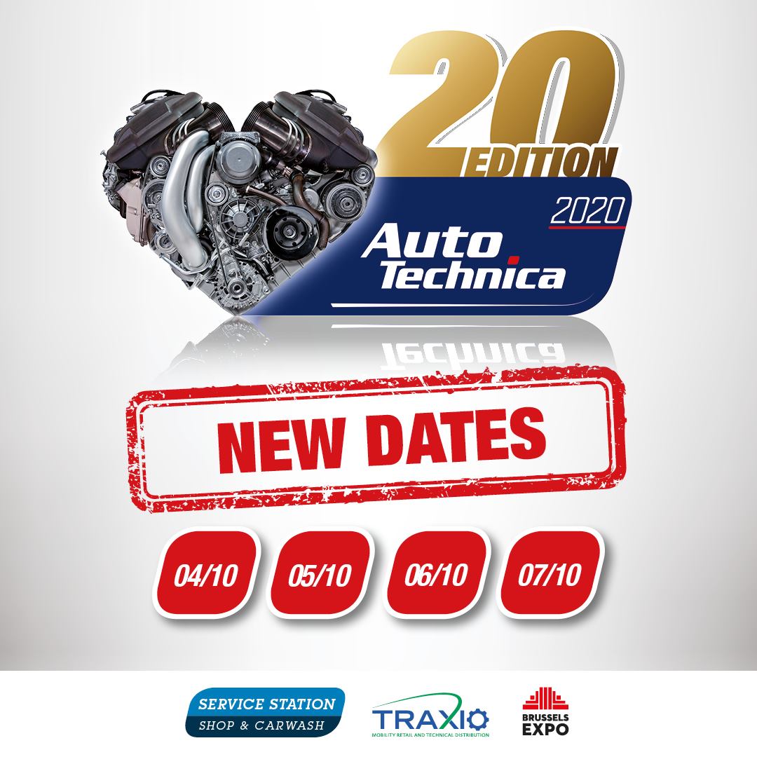 De AutoTechnica in Brussel vindt nu plaats van 4 t/m 7 oktober 2020.