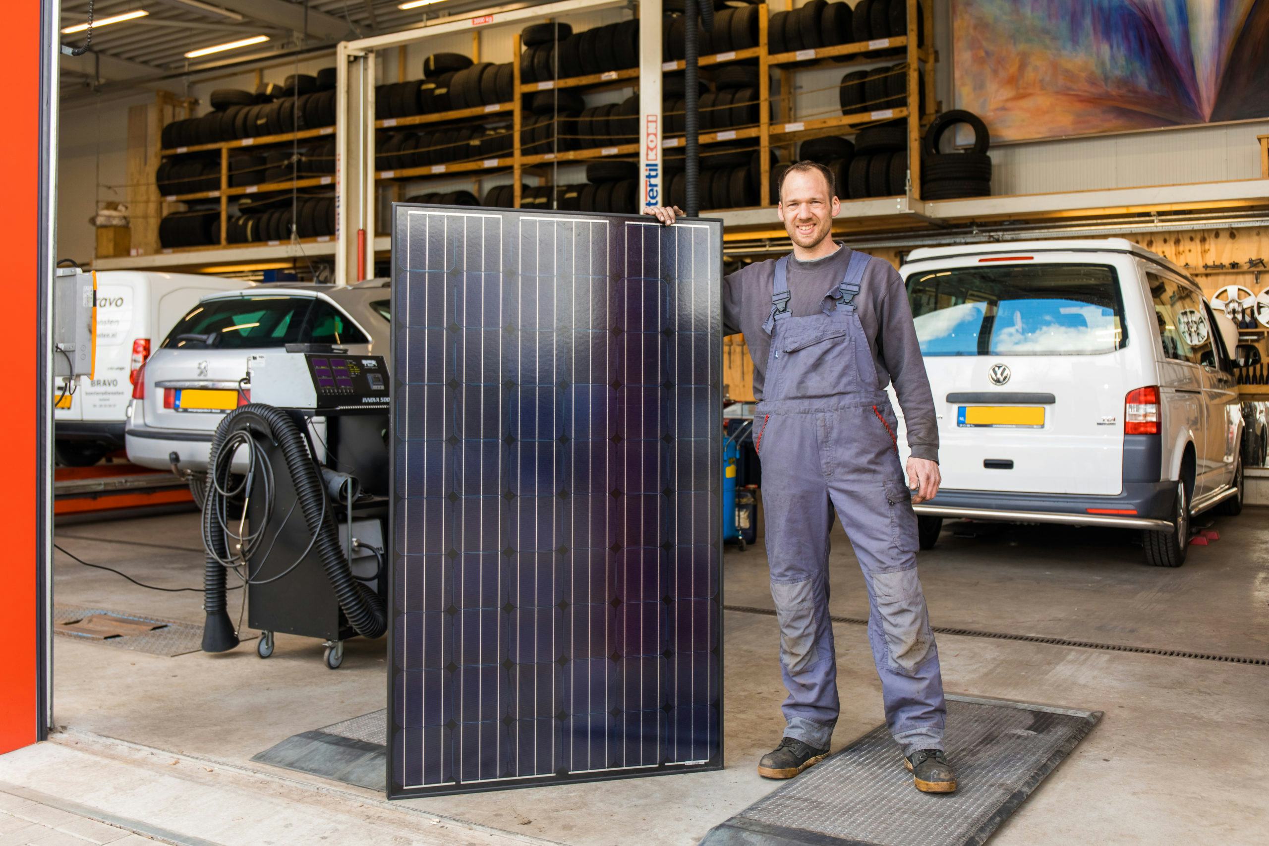 Keriem had graag gezien dat het dak volledig van zonnepanelen werd voorzien, maar daar had het bedrijf de middelen niet voor.