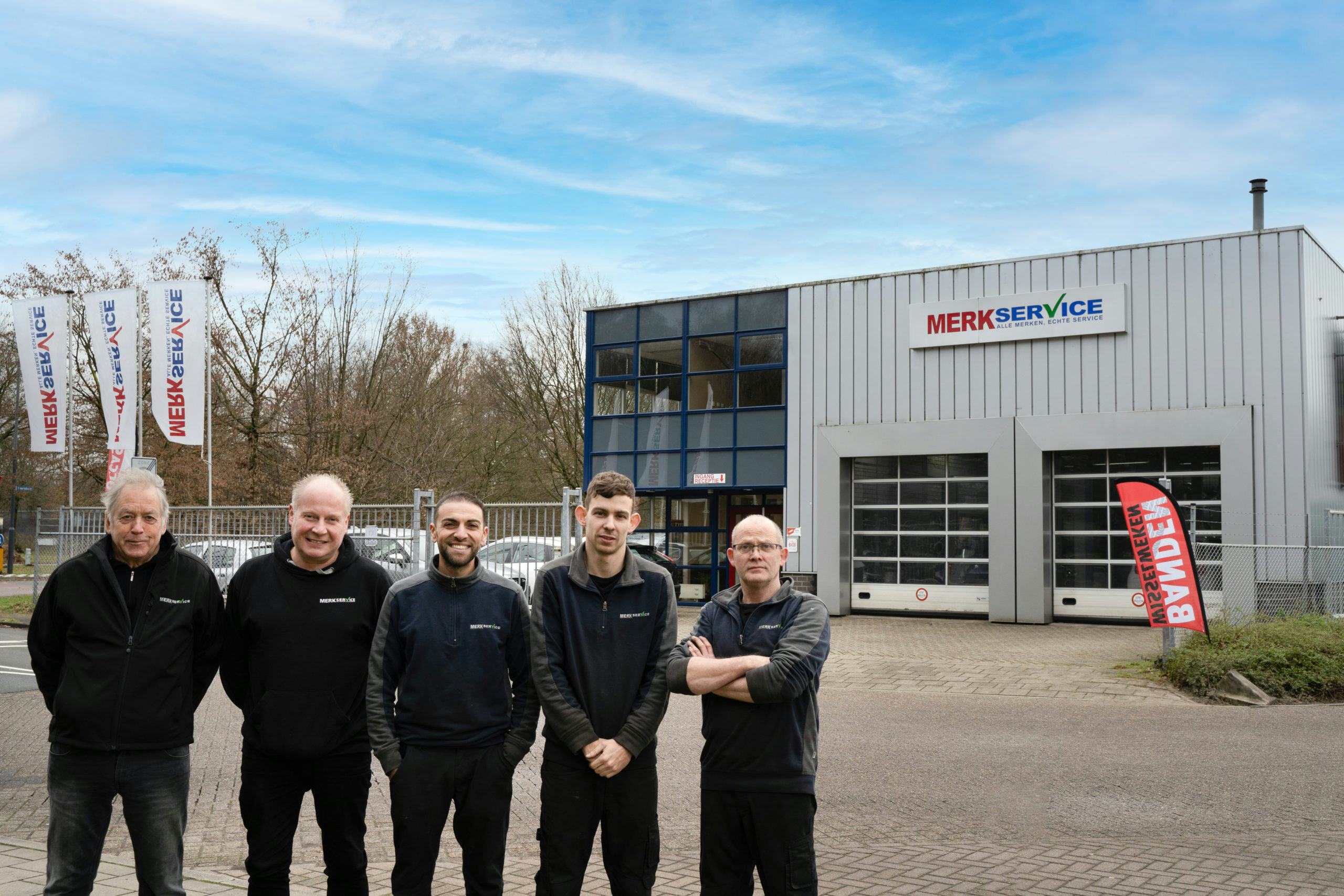 Het team van Merkservice Vught.