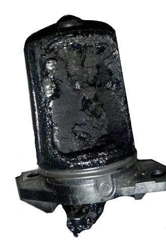 Een wervelklep met ‘gebruiksssporen’