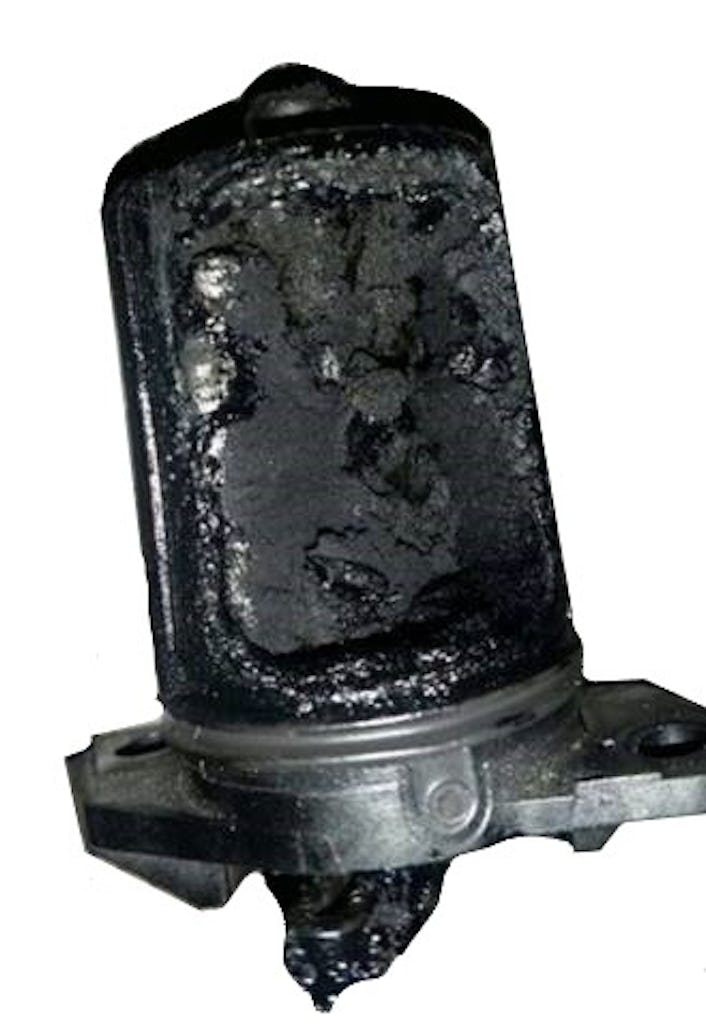 Een wervelklep met ‘gebruiksssporen’