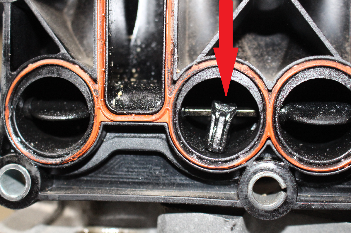 Zo zit de wervelklep gemonteerd.