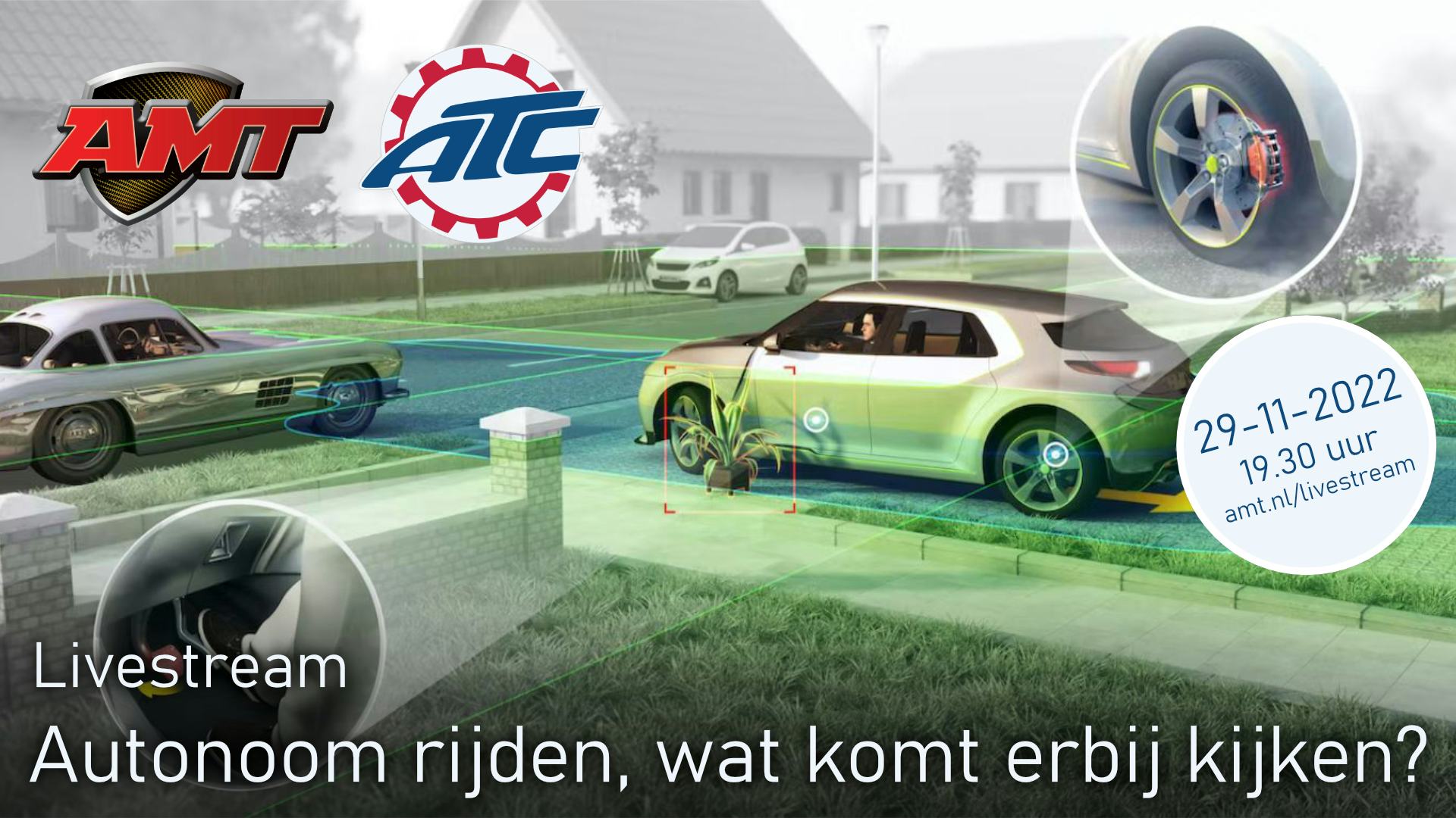 Terugkijken: AMT-ATC Livestream i.s.m. RDW: "Autonoom rijden, wat komt erbij kijken?"