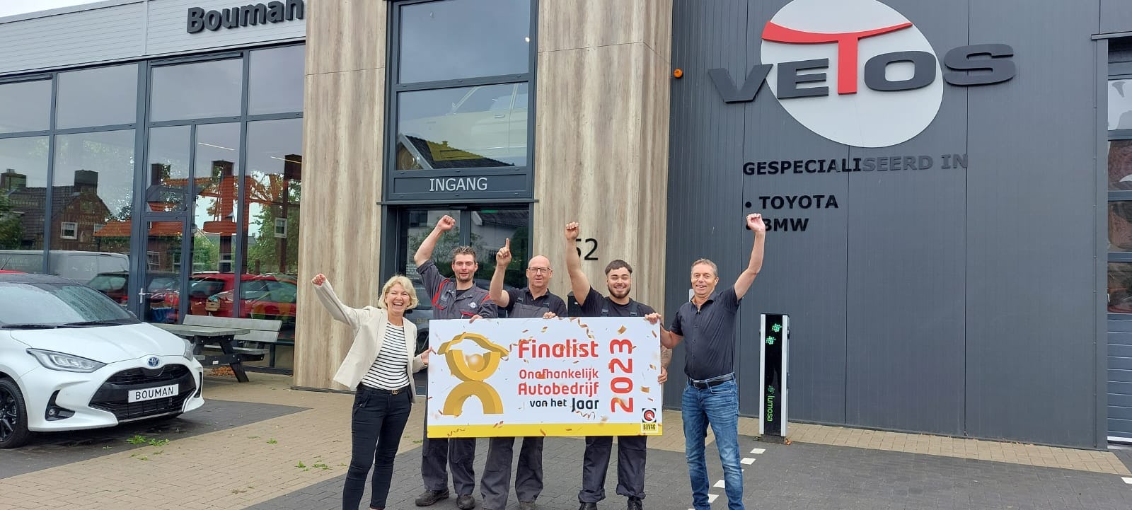 Een van de drie finalisten Autobedrijf Bouman