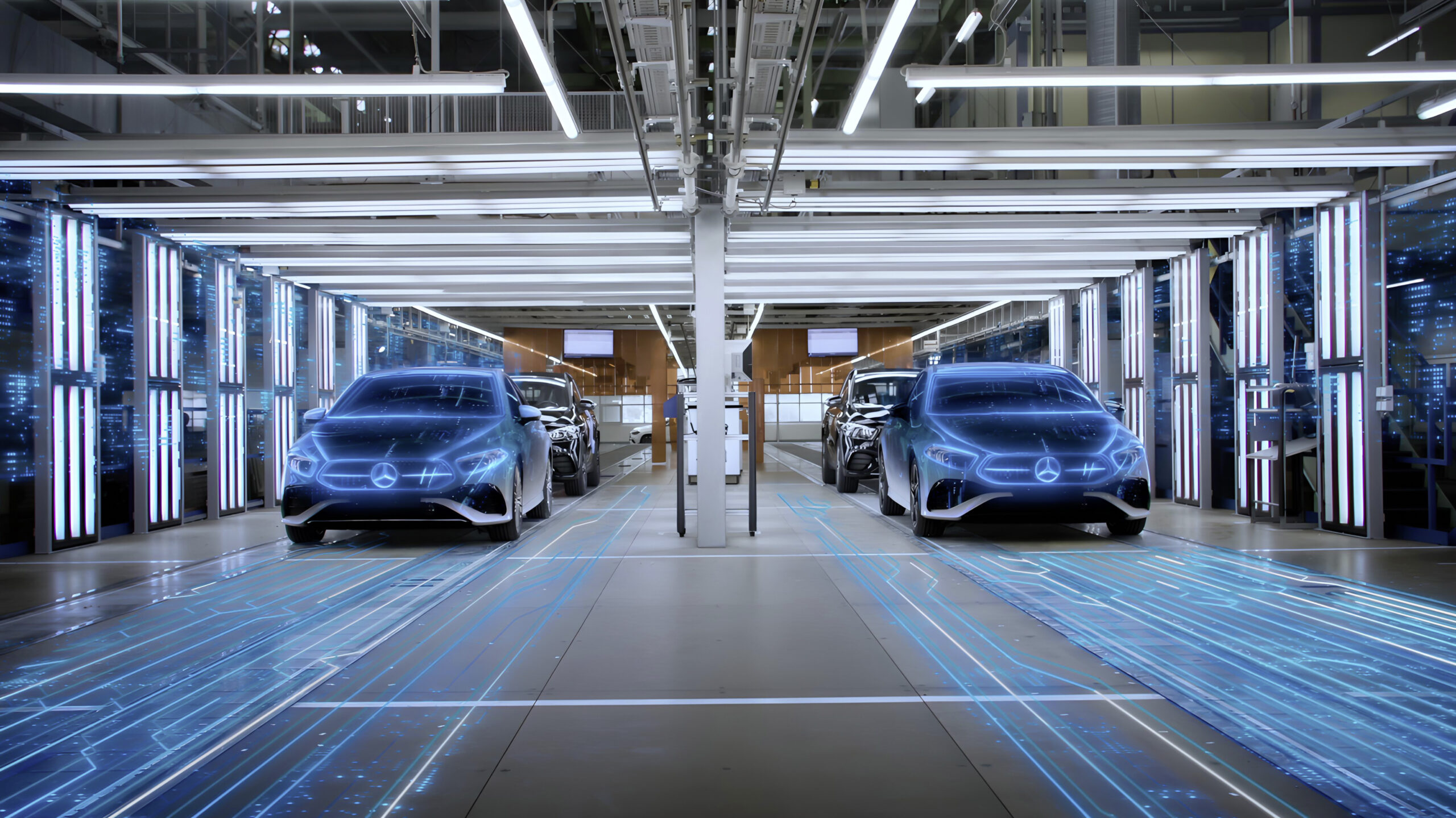 Mercedes-Benz zet in op 'digital first' bij de productie van het nieuwe MM-platform. - Foto: Mercedes-Benz