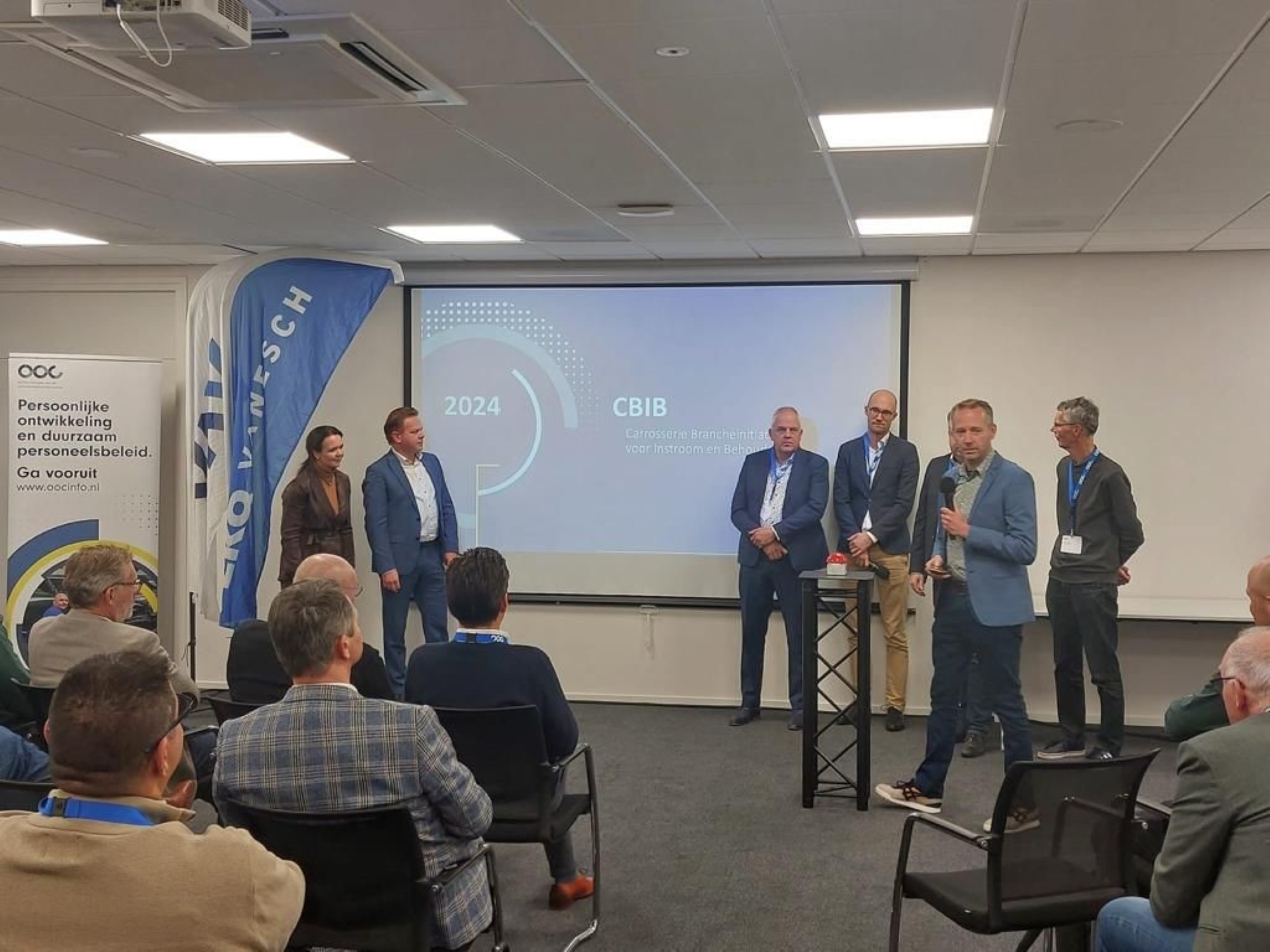 Tijdens een werkconferentie op donderdag 7 december 2023 in Tilburg is officieel het startsein gegeven voor het Carrosserie Brancheinitiatief voor Instroom en Behoud (CBIB). - Foto: OOC