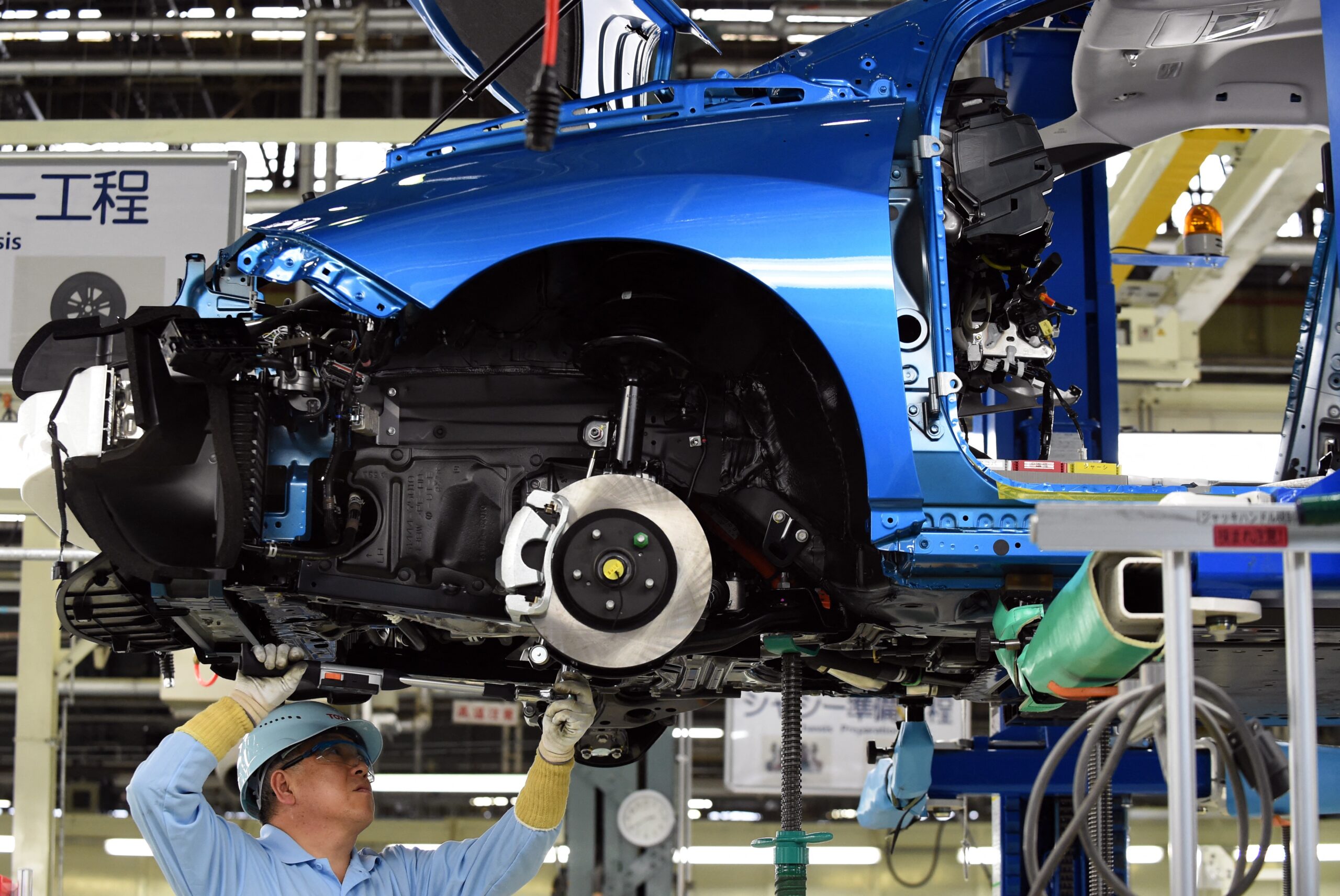 Productie van de Toyota Mirai in de Motomachi-fabriek van Toyota in Japan. De Mirai heeft een brandstofcel en was geen doorslaand verkoopsucces. - Foto: ANP