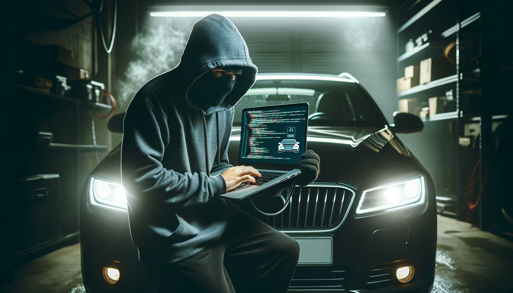 Auto hacken: hoe groot is het gevaar? En ha kan SERMI helpen auto's beter te beveiligen? - Foto gemaakt met behulp van AI