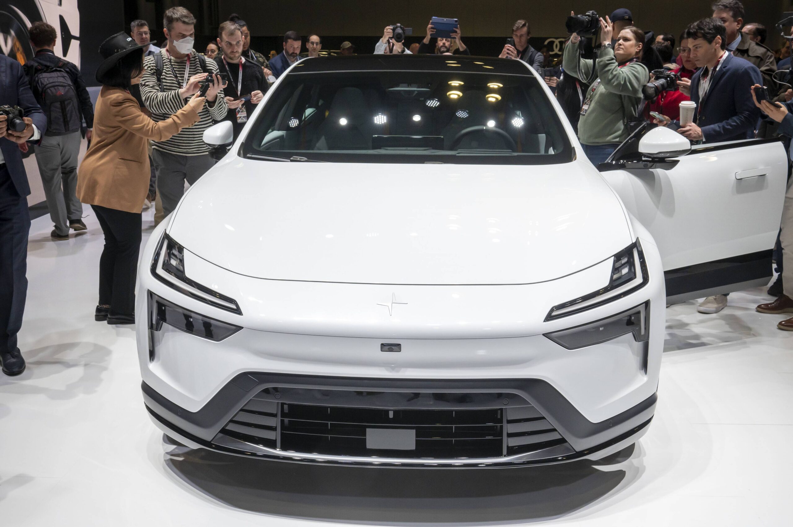 Onthulling van de Polestar 4 op de New York International Auto Show 2024. - Foto: 
IMAGO/Ron Adar