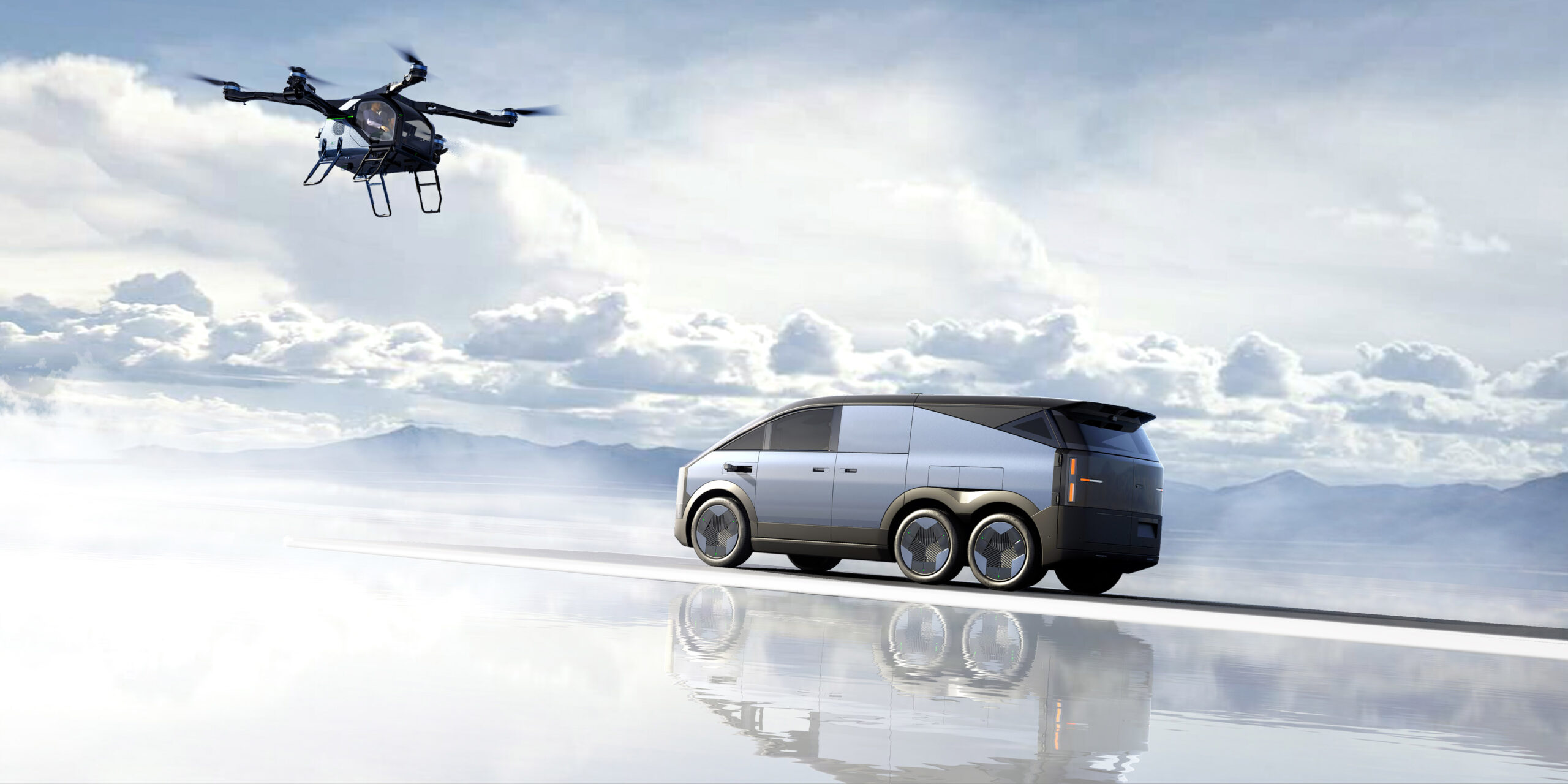 De Land Aircraft Carrier is klaar om de eerste in serie geproduceerde, modulaire vliegende auto te worden. - Foto: XPeng