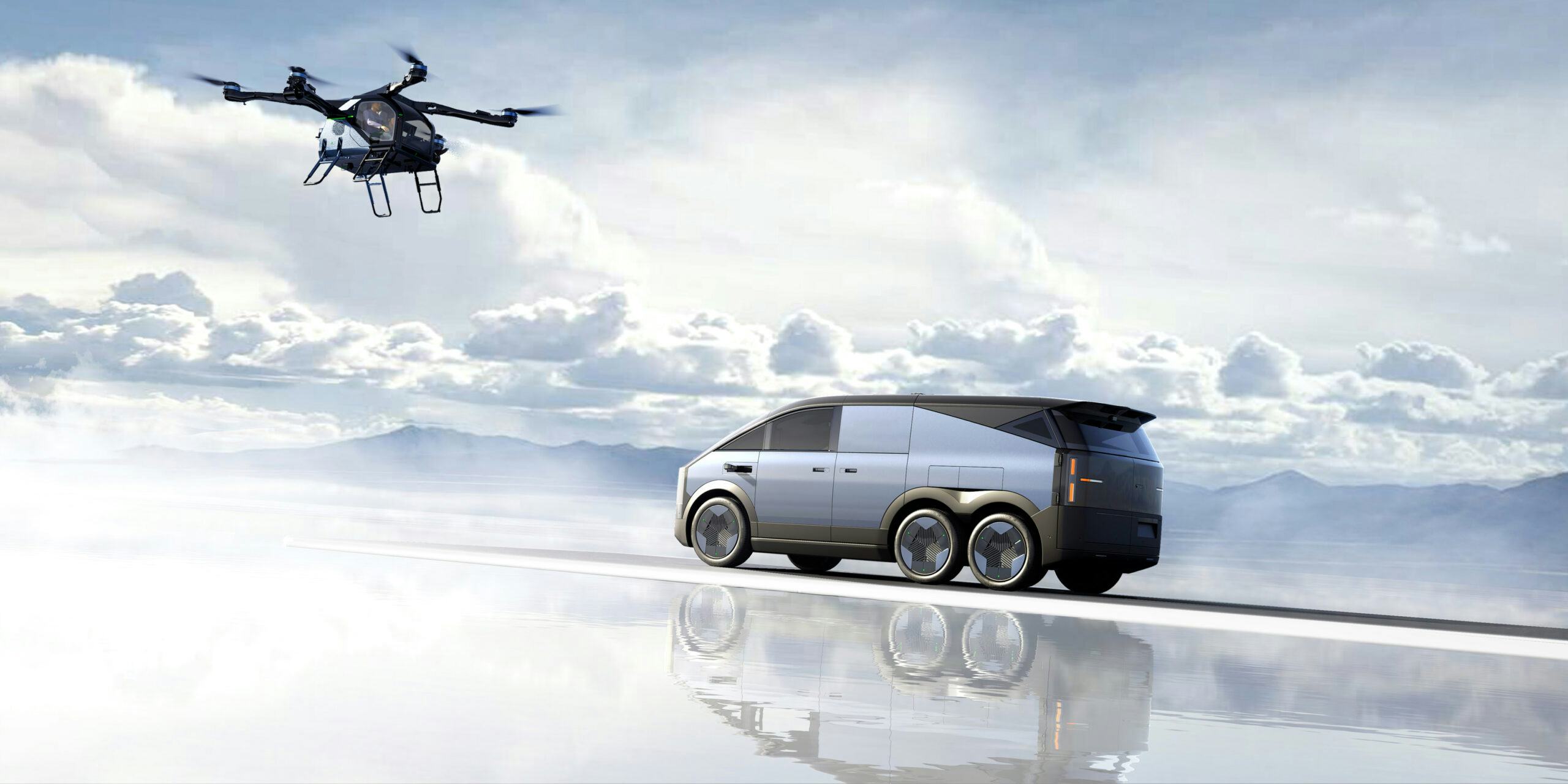 De Land Aircraft Carrier is klaar om de eerste in serie geproduceerde, modulaire vliegende auto te worden. - Foto: XPeng