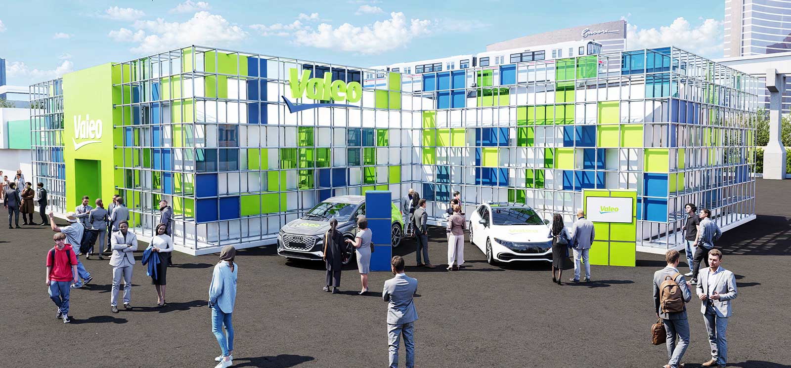 De stand van Valeo op de CES 2025 in Las Vegas. - Foto: Valeo