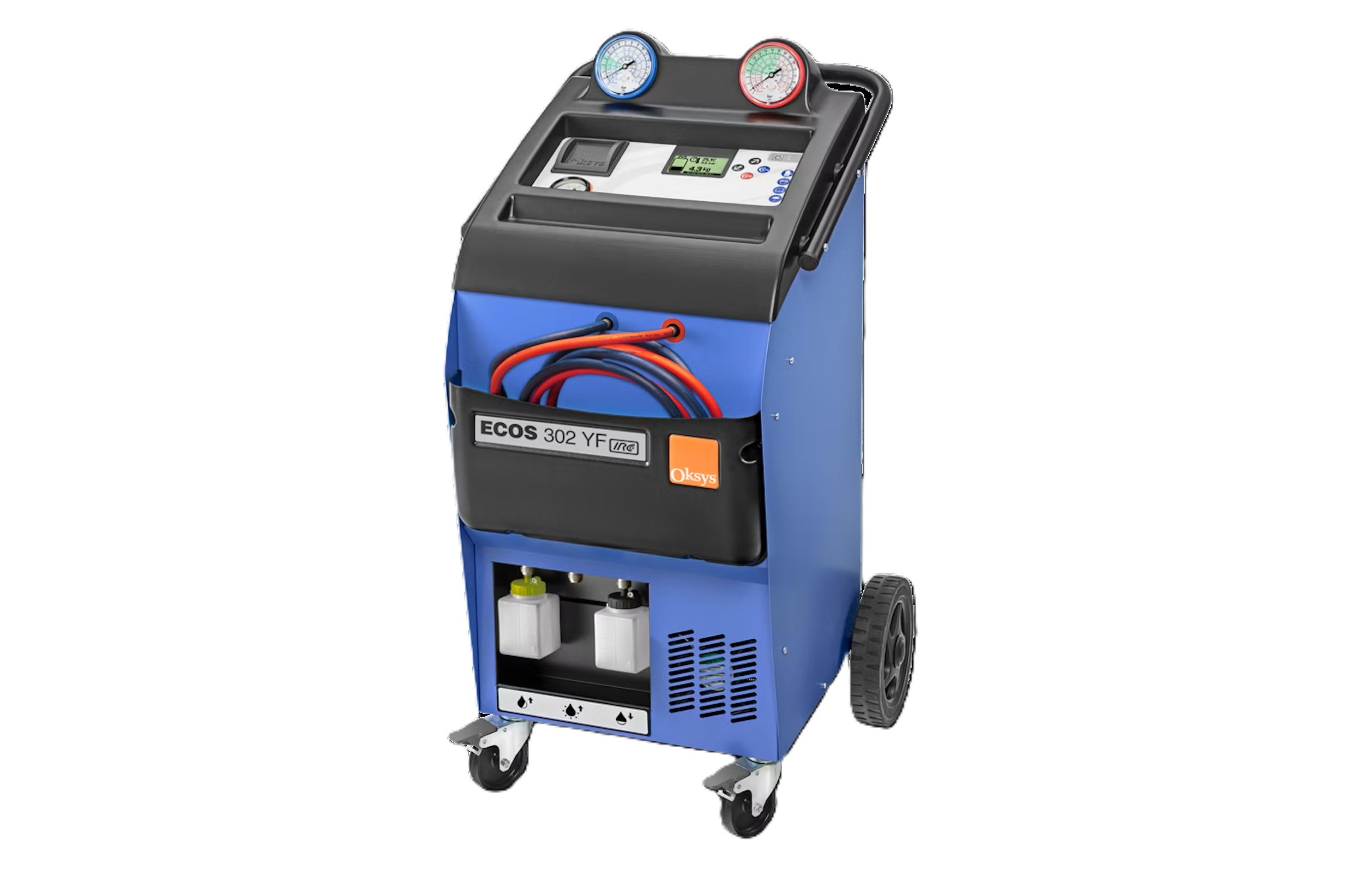 Met 40 euro afschrijving per aircoservice is deze Oksys-machine van Maxco in 81 beurten terugverdiend. 