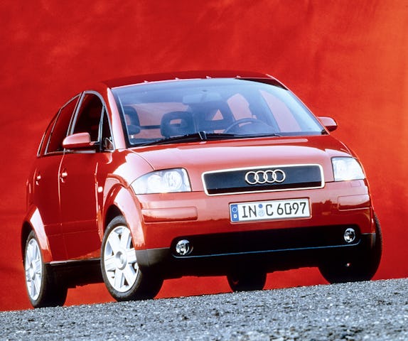 En de MRB voor deze deze 825 kg lichte aluminium Audi A2 wordt net zo hoog als voor...