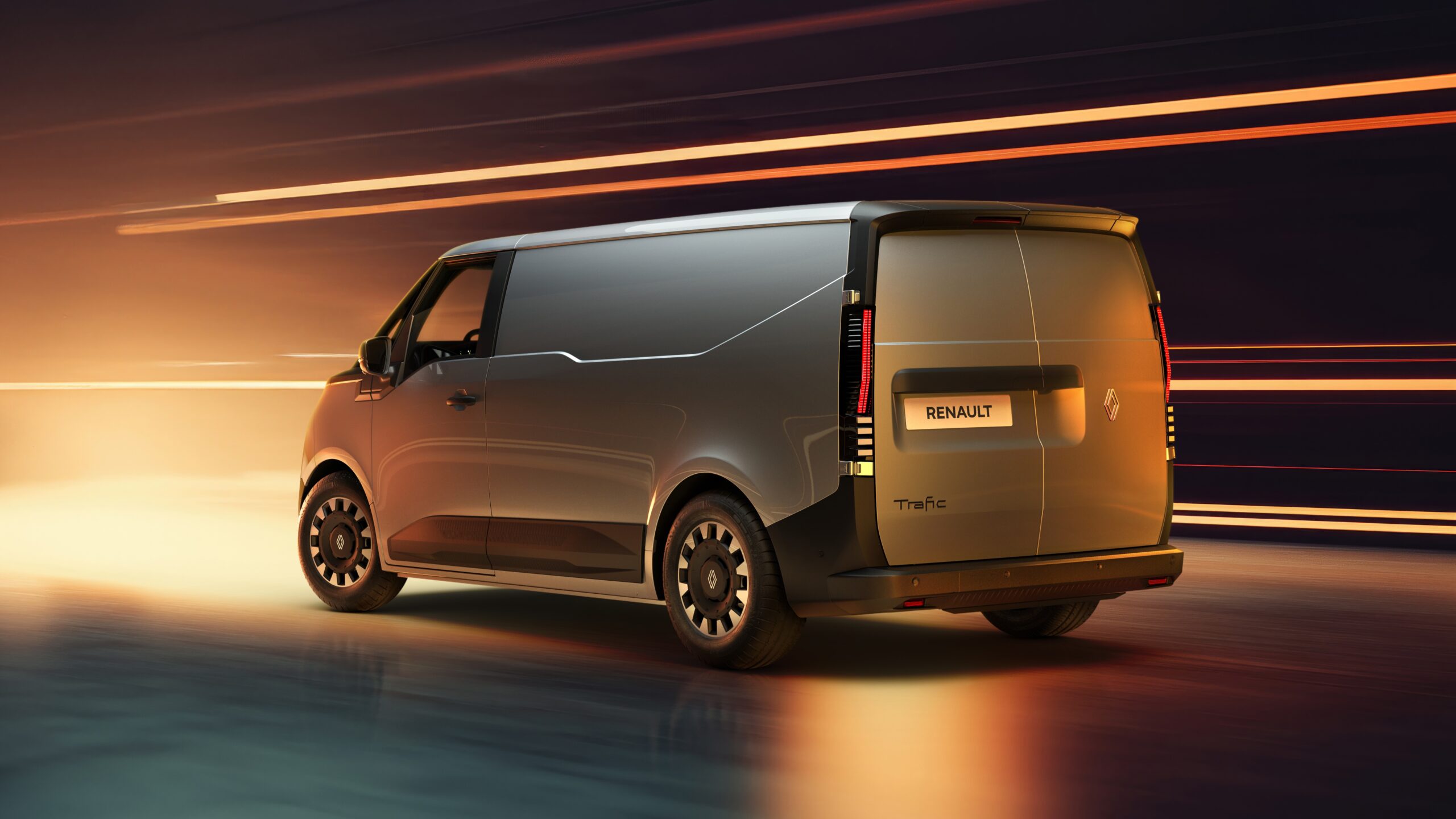 Eigenlijk zoiets als de oude VW Transporter, met motor achterin, die nieuwe Renault transporters. De dakspoiler is standaard, er is veel gedaan aan stroomlijning. - Foto's: Renault