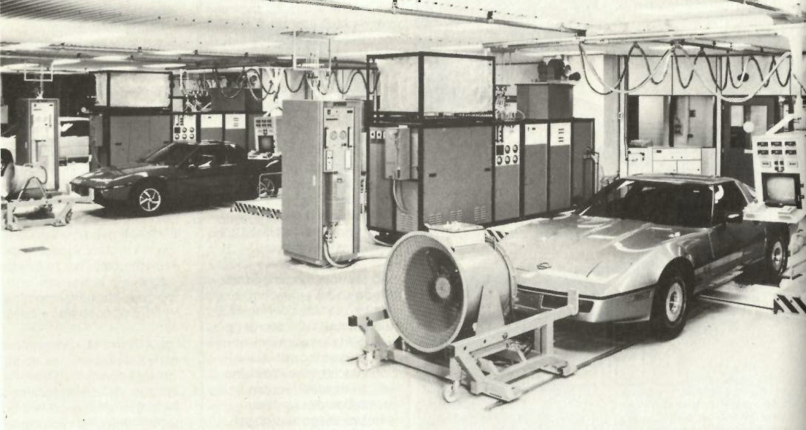 In 1985 waren we onder de indruk van deze geklimatiseerde ruimte voor uitlaatgastests op het toen nieuwe ontwikkelingscentrum van GM in Luxemburg. - Foto: AMT-archief