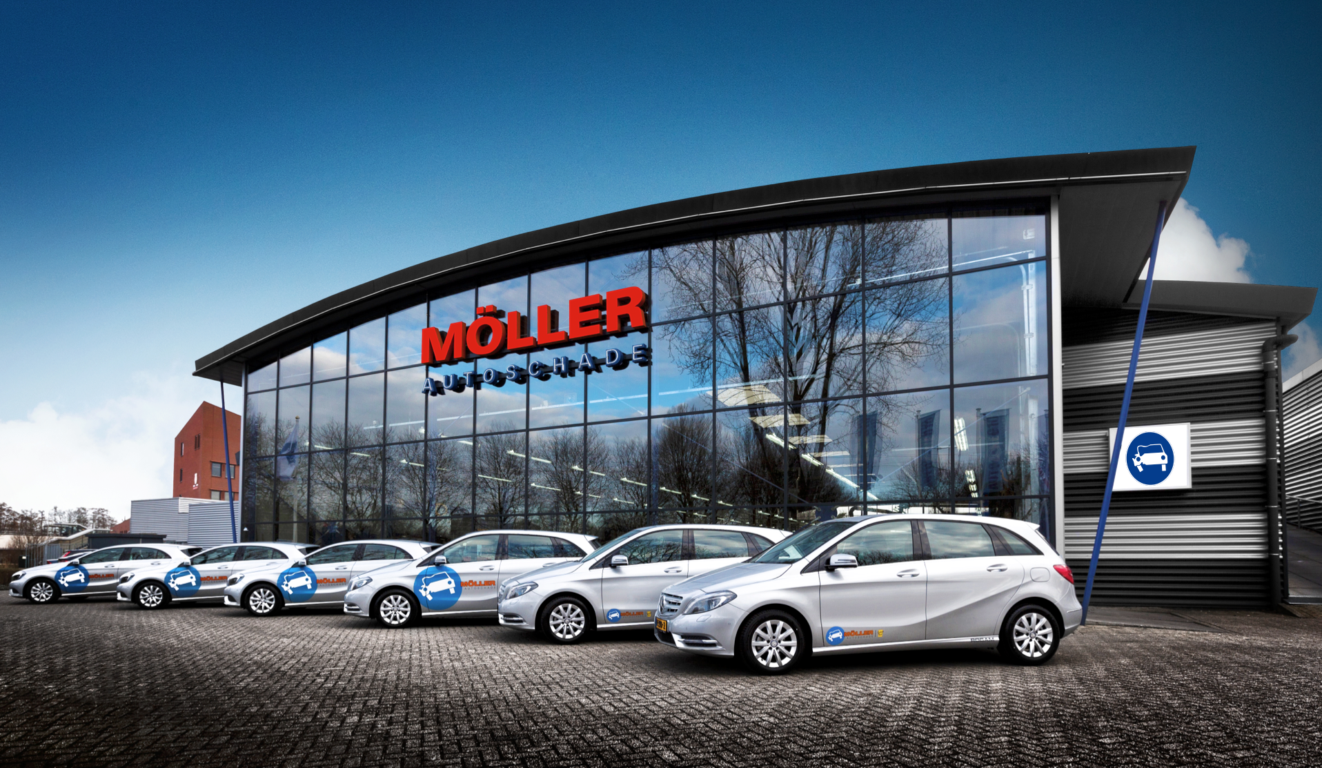 Möller Autoschade heeft in Rotterdam-Noord maar liefst zes vestigingen.