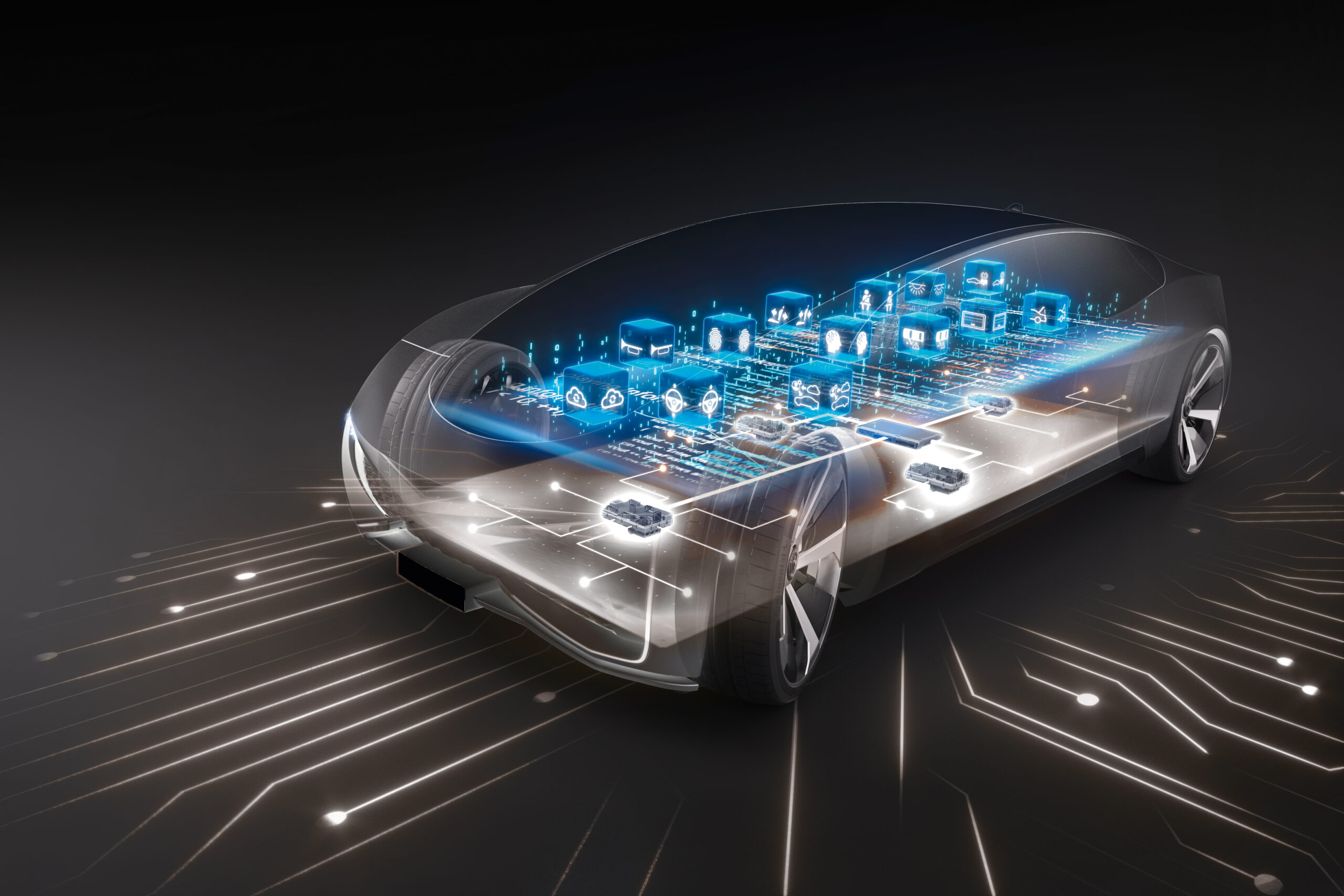 De automotive-divisie van Continental, nu genaamd AUMOVIO, heeft zich gespecialiseerd in de ontwikkeling en integratie van hard- en softwareoplossingen. Afbeeldingen: Continental