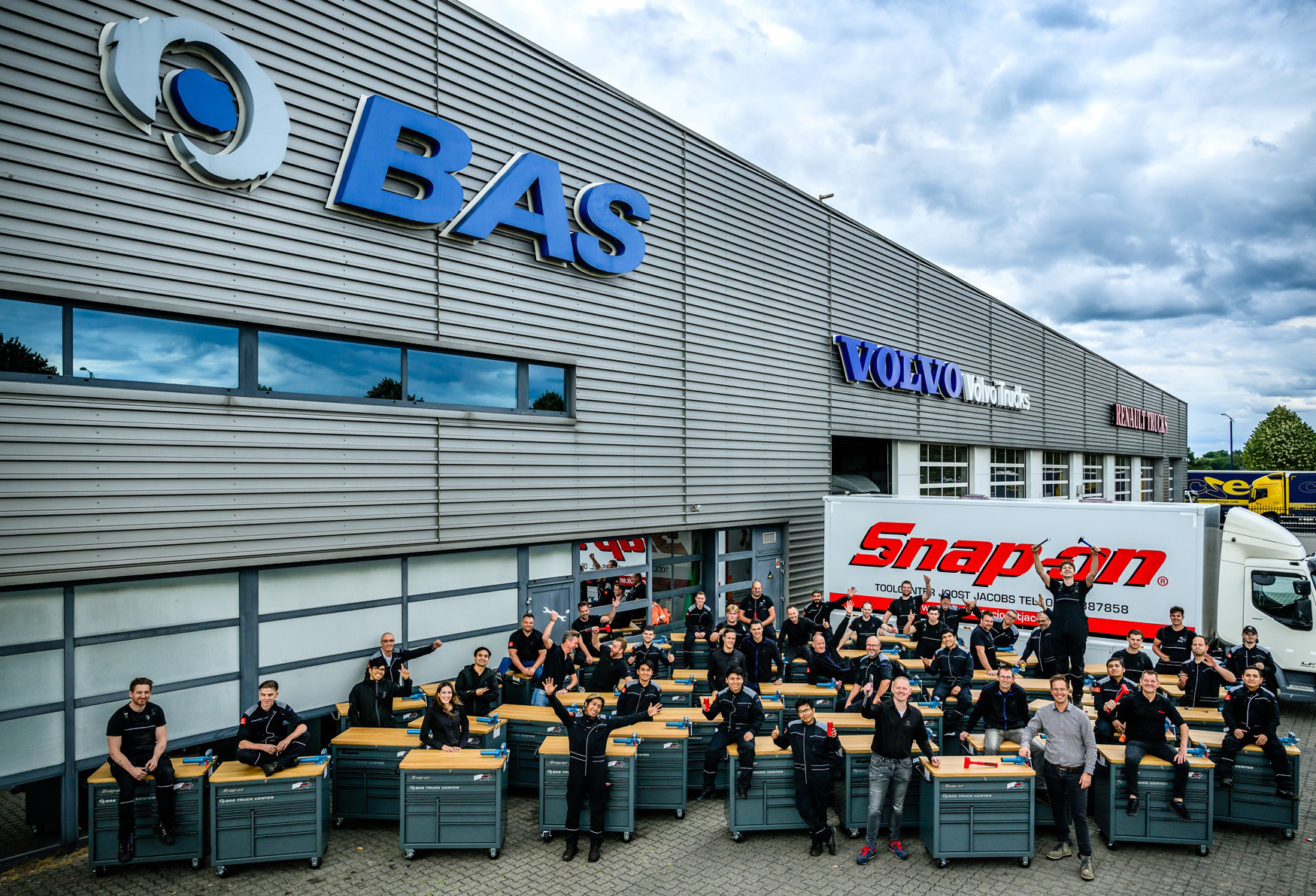 Team BAS Truck Center Veghel is blij met Snap-On.