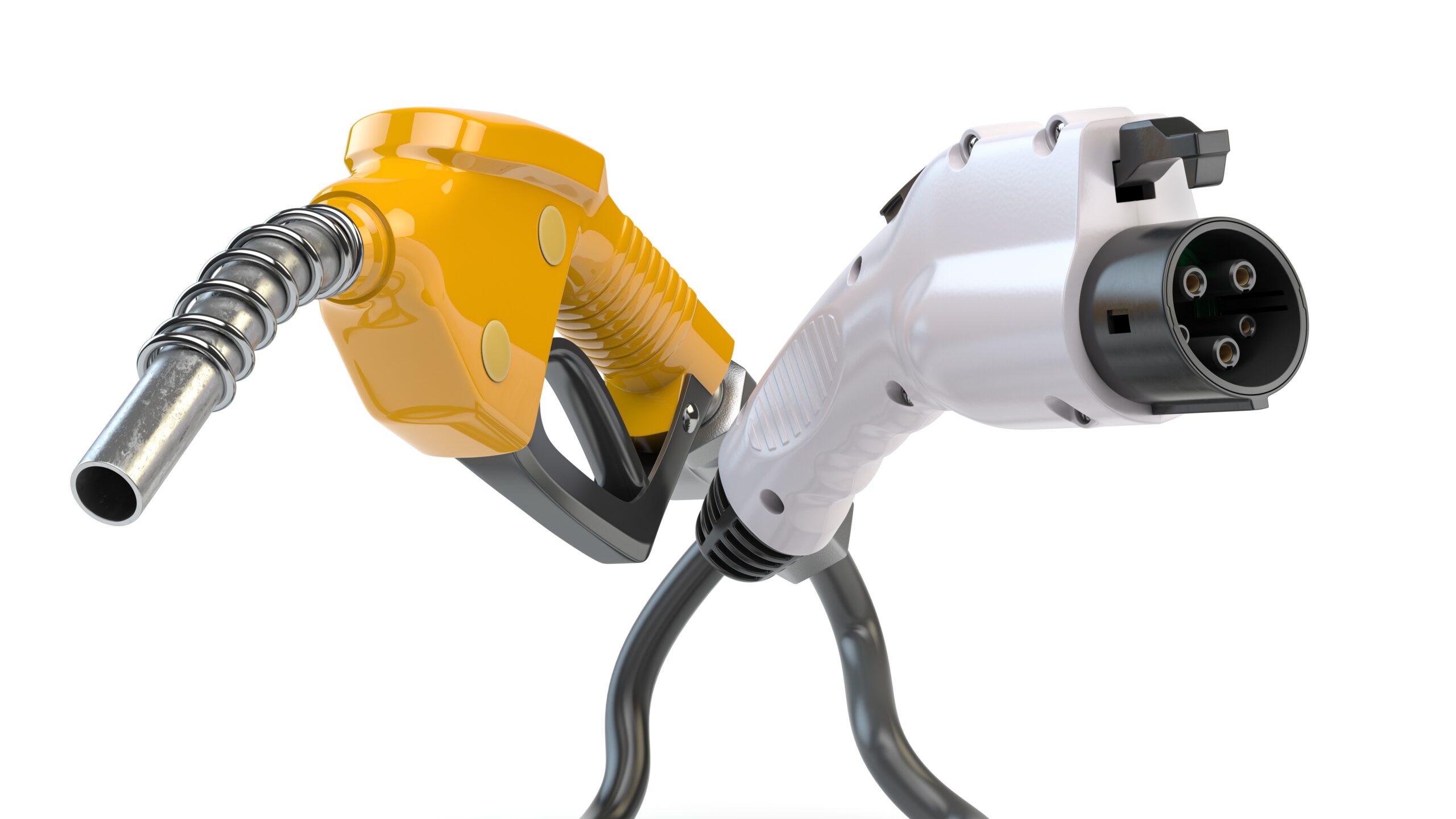 Tanken of laden? Europarlementariërs debatteerden woensdag over het verbod op nieuwe auto’s met een verbrandingsmotor. - Afbeelding: Shutterstock