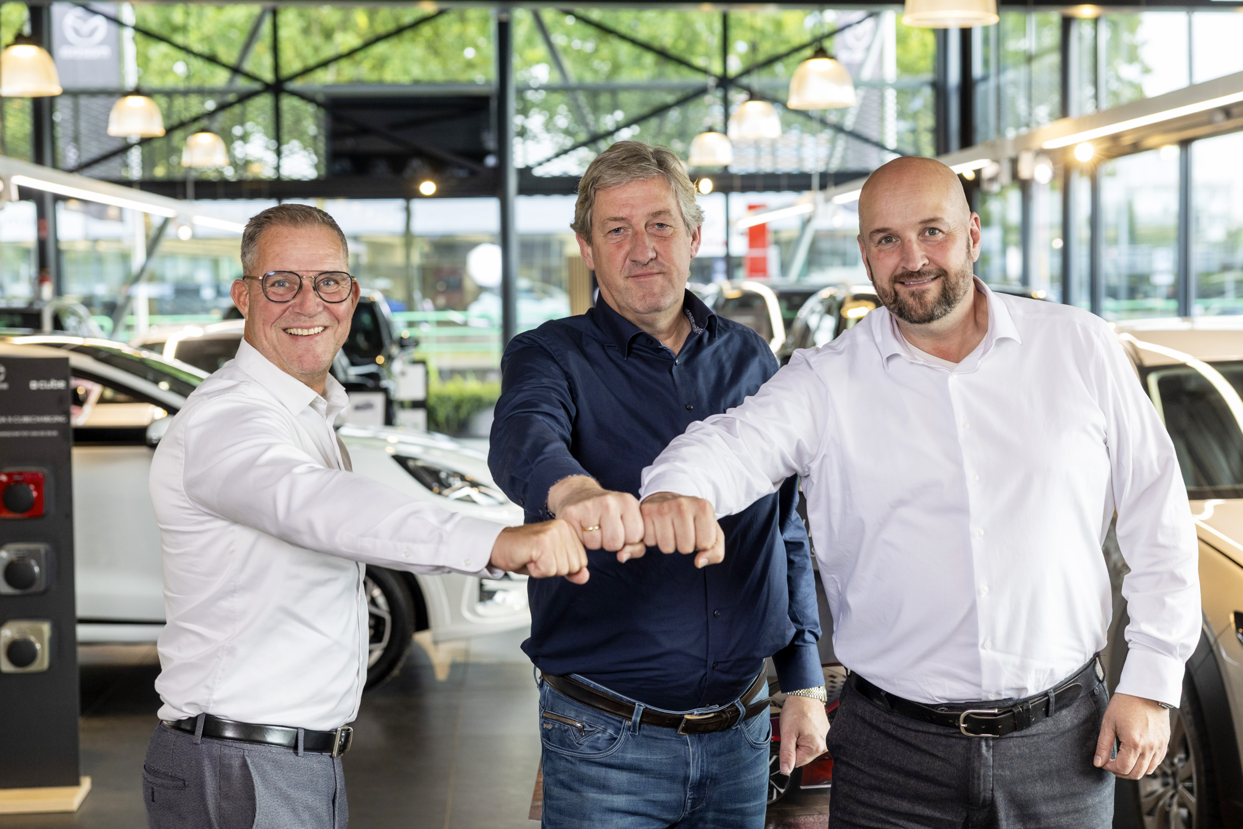 Van links naar rechts: René Klomp, Hans Knoop en Dave Moerman. - Foto: Herbert Wiggerman