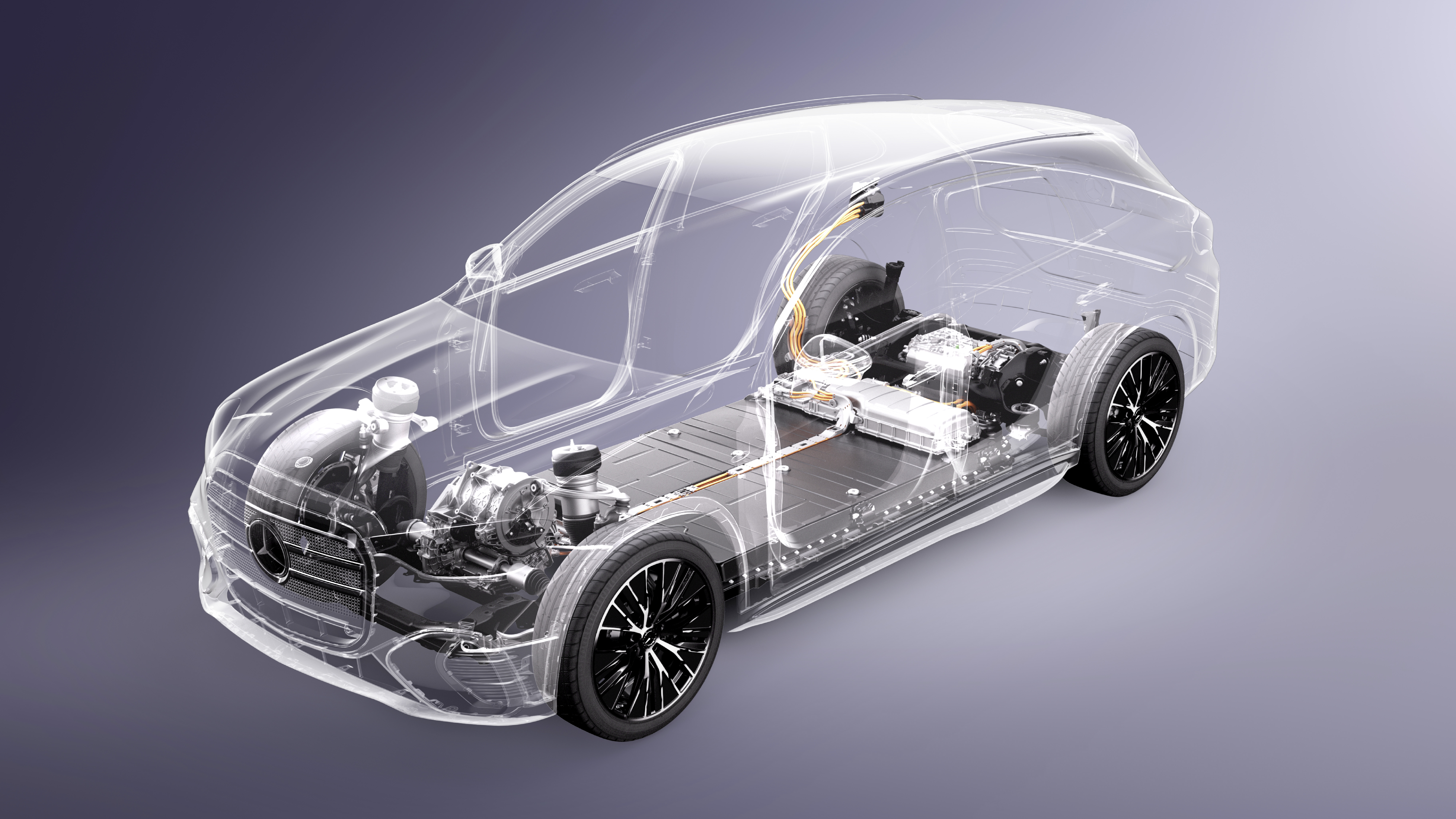 Voor de elektrische aandrijfeenheid (PSM) op de achteras van de nieuwe GLC 400 4MATIC claimt Mercedes-Benz een rendement van 93 procent op lange ritten.