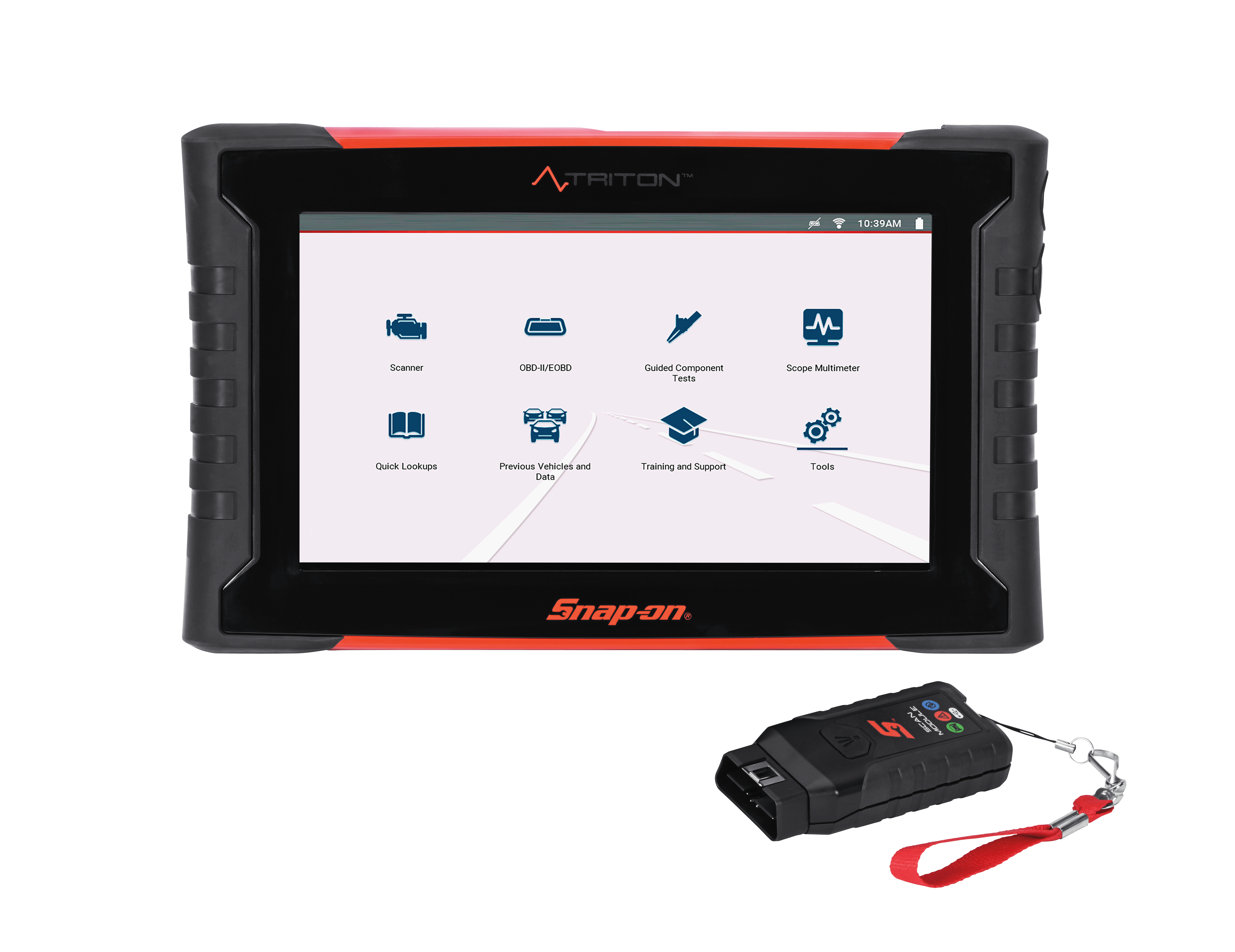De Snap-on Triton Gen3 is een compleet diagnosesysteem: een geïntegreerde tester en lab-scope met intelligente foutcode-gestuurde workflow, Real Fix-oplossingen en OEM-informatie. - Foto: Snap-on