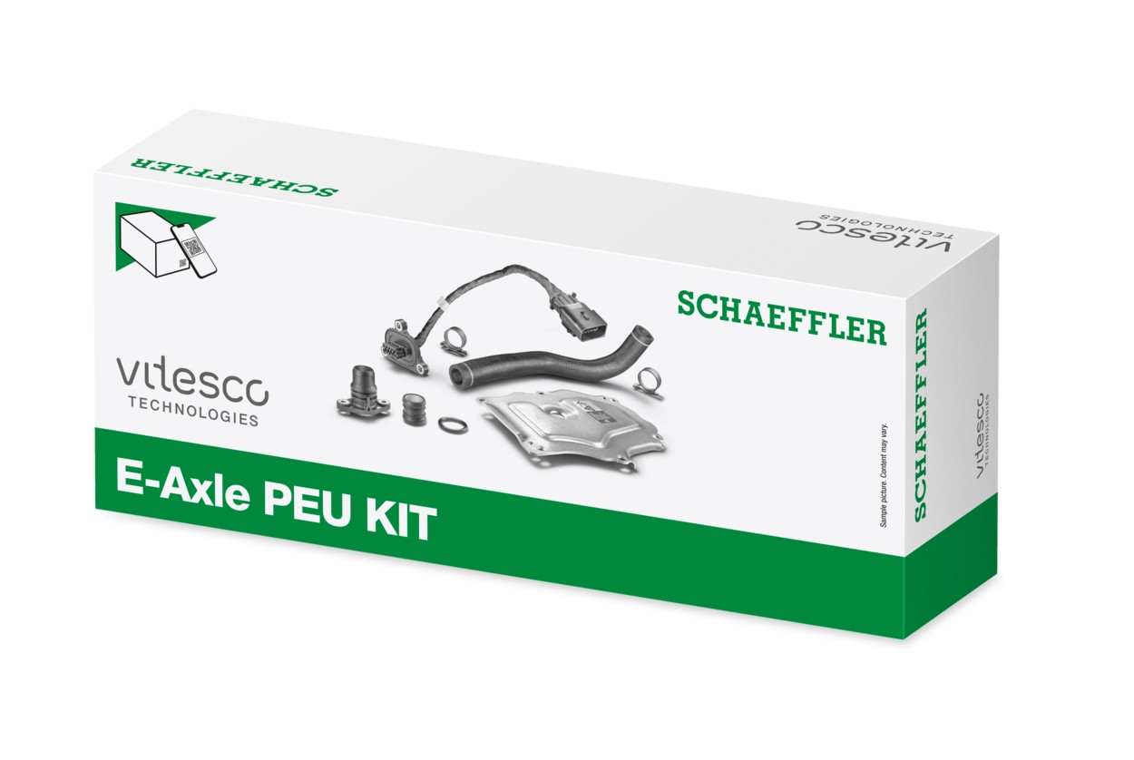 Met het E-Axle PEU KIT maakt Schaeffler het mogelijk om defecten in de vermogenselektronica van e-axles te repareren, zonder de complete unit te vervangen. - Foto: Schaeffler