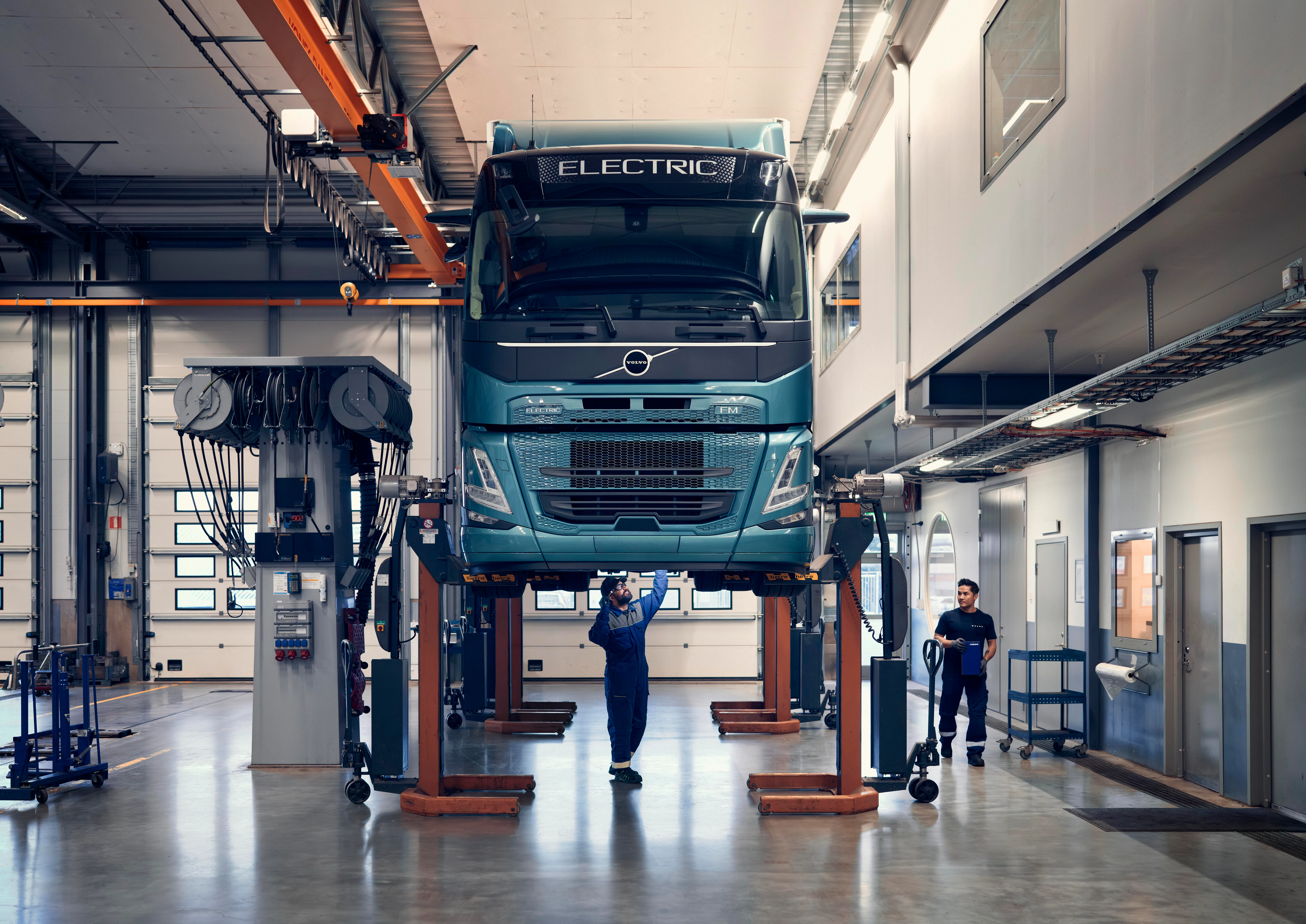 Uptime-diensten van Volvo, zoals Monitoring, lezen storingen op afstand uit en herkennen afwijkingen vroegtijdig.