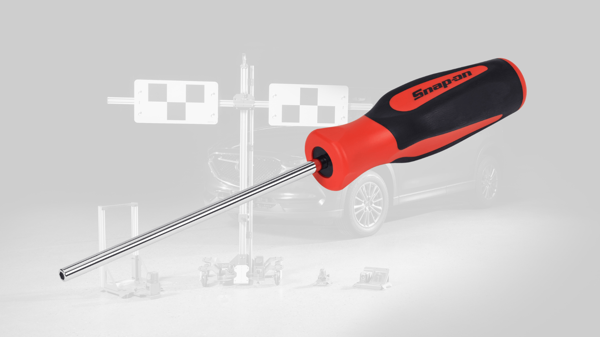 De NDDM35 Radar inwendige inbus afstelschroevendraaier geeft met zijn lange steel direct toegang tot de stelschroeven. Afbeelding: Snap-on