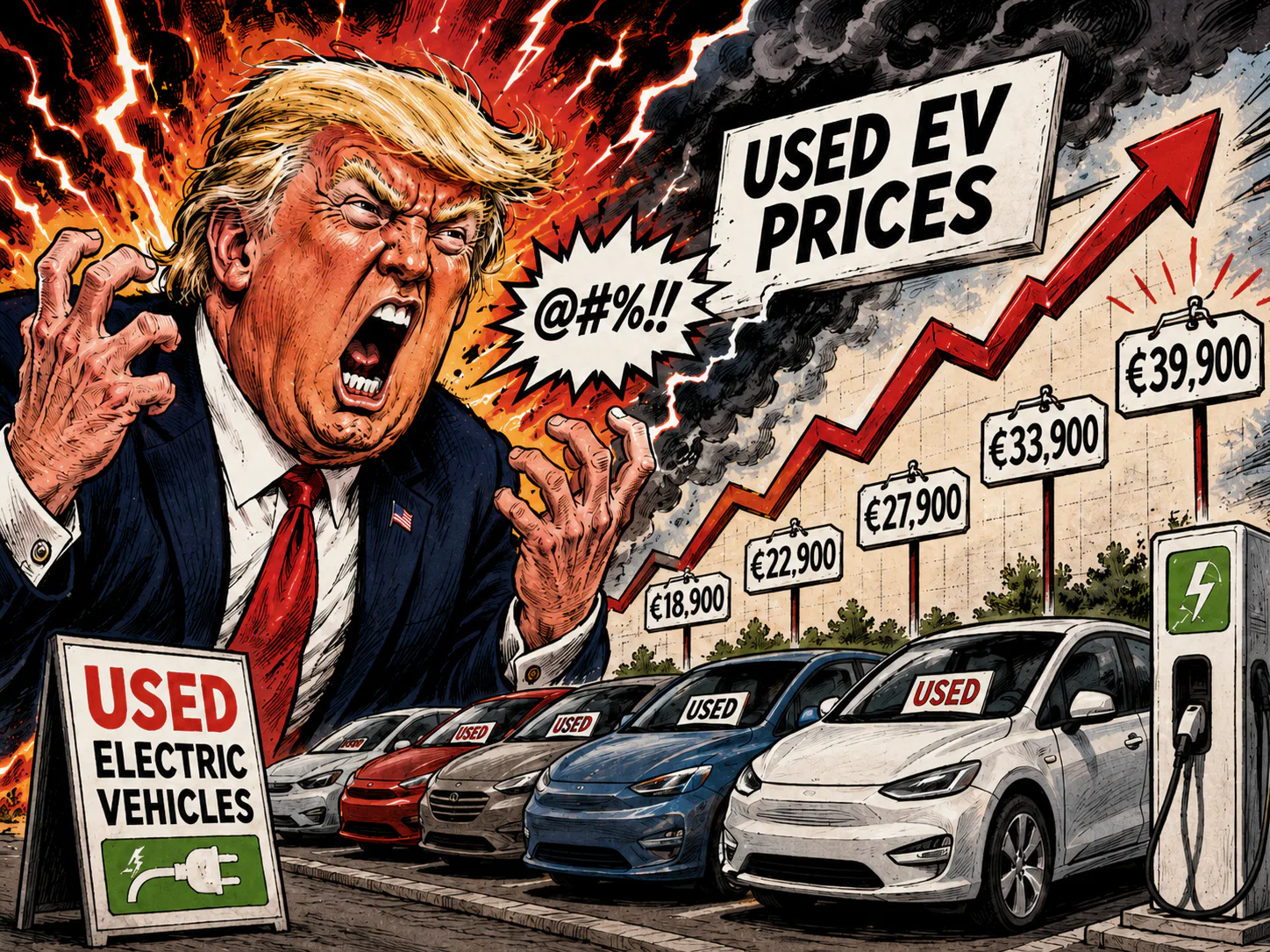 Onze overheid worstelt al tijden met de vraag: “Hoe krijgen we de tweedehands markt van EV’s op gang.” Op de laatste dag van februari schoot de Amerikaanse president te hulp met zijn ayatollahjacht onder projectnaam Epic Fury.